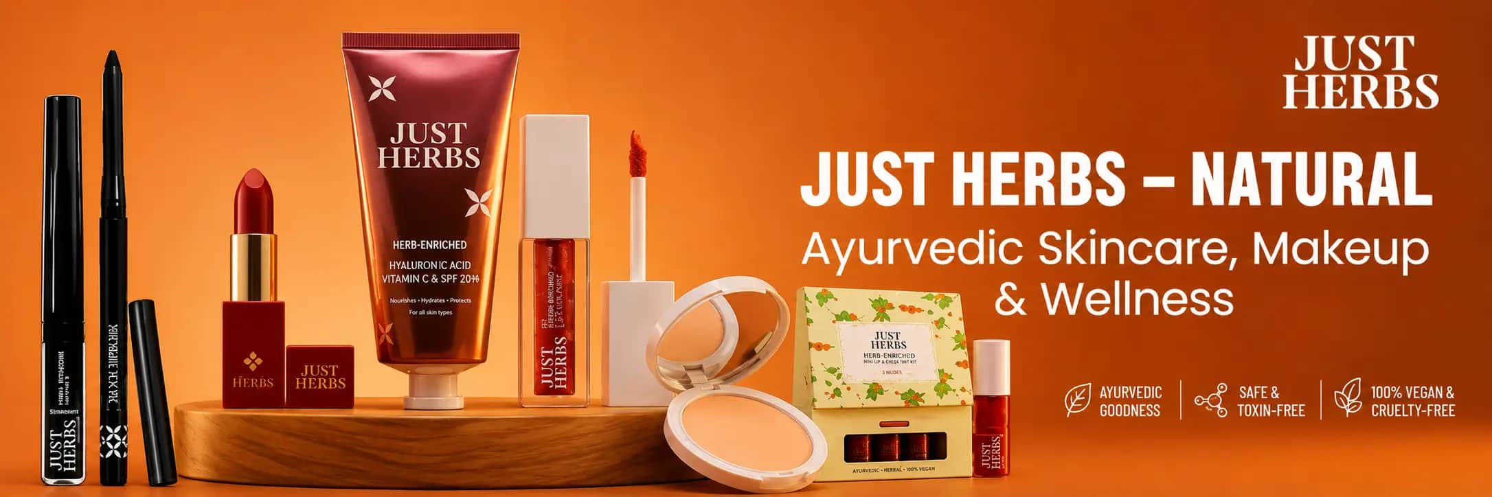 Just Herbs – Beauty Inspired by Ayurveda with Natural Skincare, Makeup and Wellness Essentials