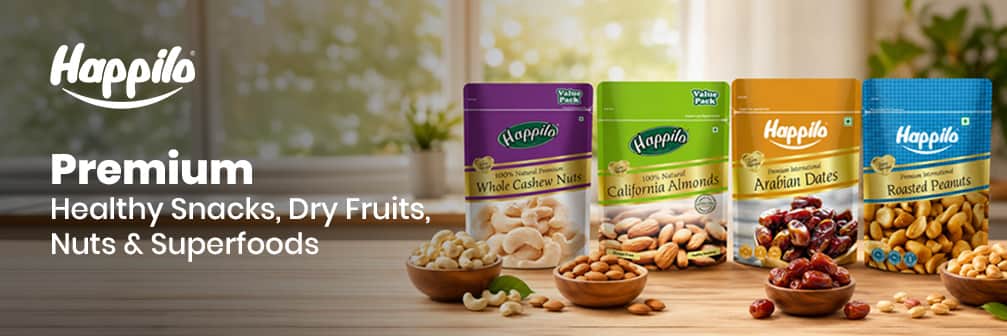 Happilo → Premium Healthy Snacks, Dry Fruits, Nuts & Superfoods