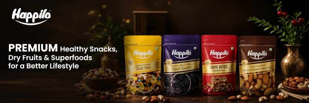 Happilo → Premium Healthy Snacks, Dry Fruits & Superfoods for a Better Lifestyle