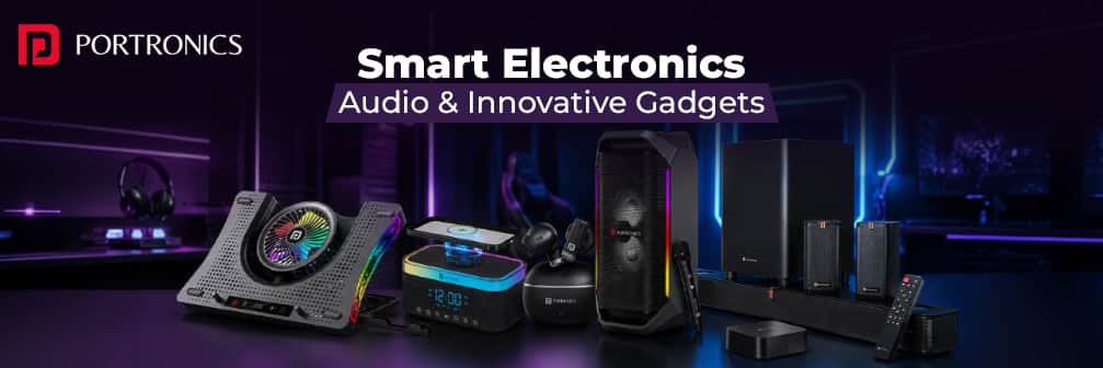 Portronics → Smart Electronics, Audio & Innovative Gadgets