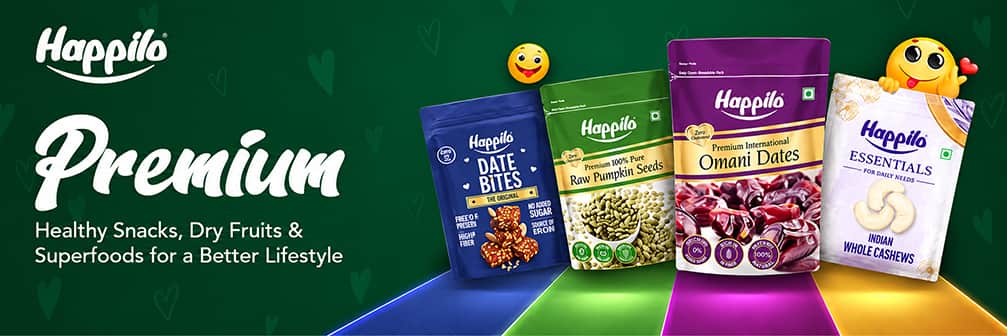 Happilo → Premium Healthy Snacks, Dry Fruits & Superfoods for a Better Lifestyle