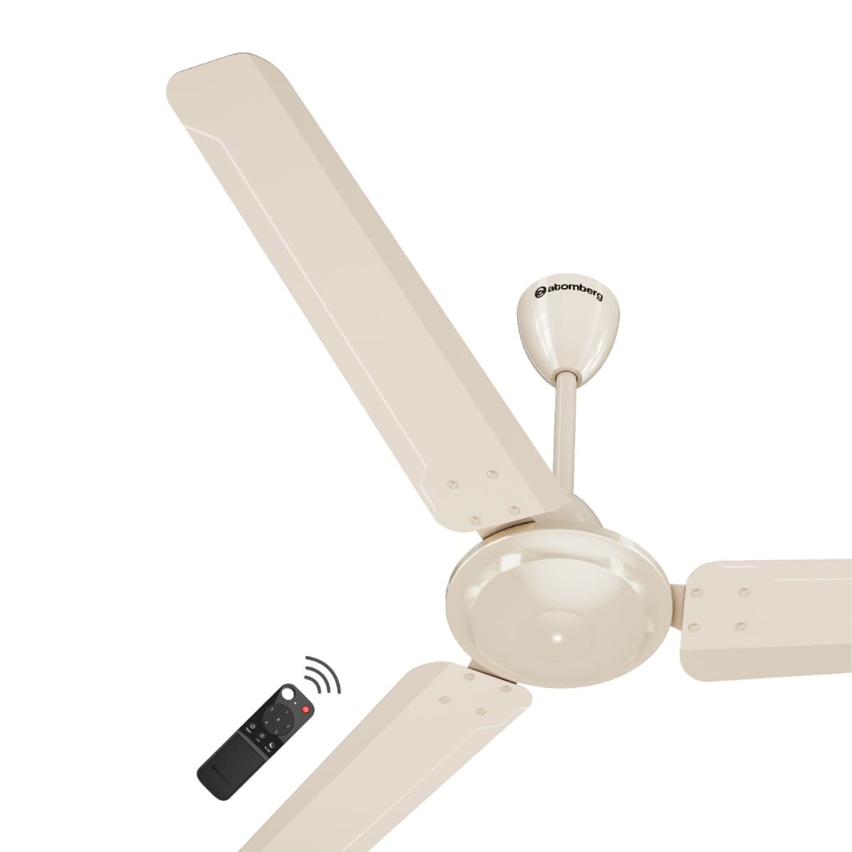 Atomberg Ameza 1200 mm BLDC Ceiling Fan with Remote Control | Gloss Ivory - Uncategorized | Buy online on ZillyBuy