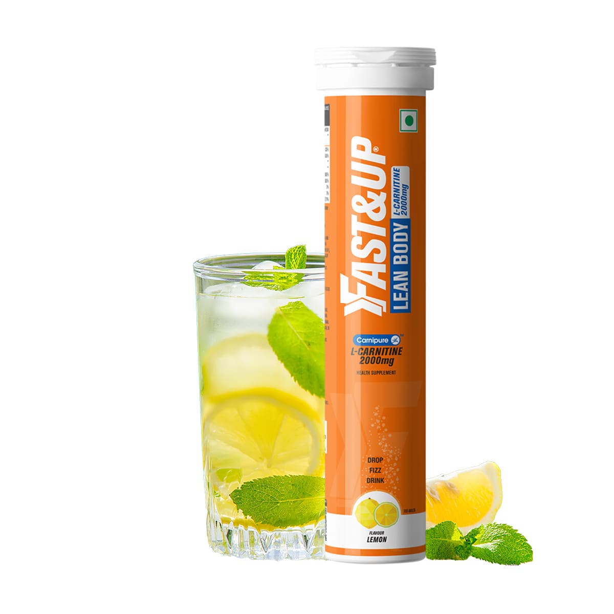 Fast & Up L-Carnitine Tartrate 1000mg, Fat Burner, Supports Weight Loss, Fuels Metabolism (20 Tablets) - Nutrition and Fitness Supplements | Buy online on ZillyBuy