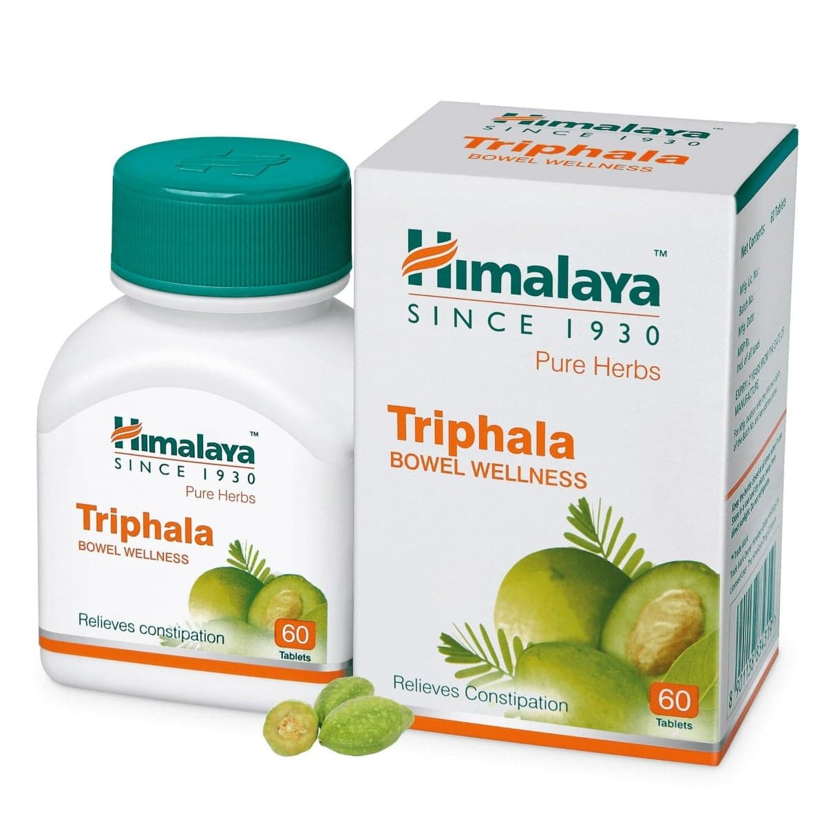Himalaya Wellness Triphala Bowel Wellness |Relieves Constipation, Aids In Detoxification, Aid Normal Bowel Movements| - 60 Tablets