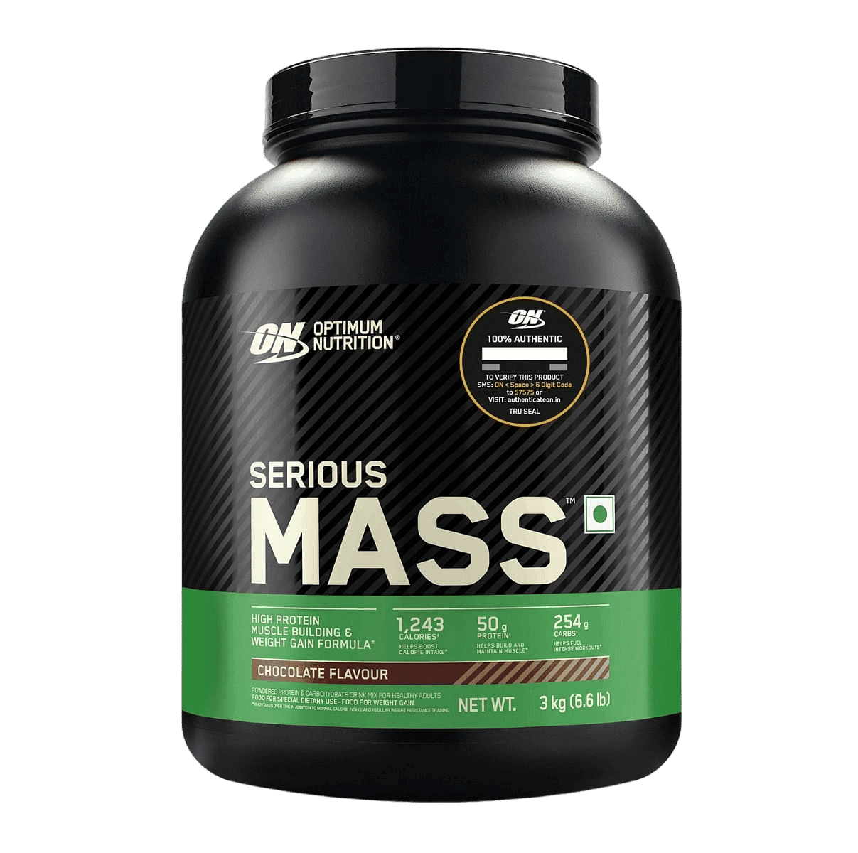 Optimum Nutrition (ON) Serious Mass 3kg | 50g Protein | Chocolate Flavour | Strength | Sport Performance - Nutrition and Fitness Supplements | Buy online on ZillyBuy