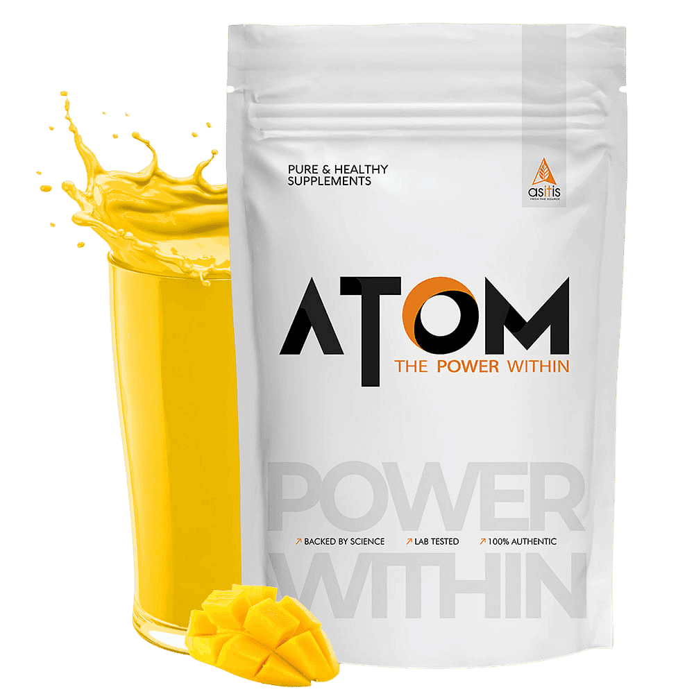 AS-IT-IS Nutrition ATOM Beginners Whey Protein 1kg | Accelerates Muscle-building | Increases Body Strength | Mango fusion - Nutrition and Fitness Supplements | Buy online on ZillyBuy
