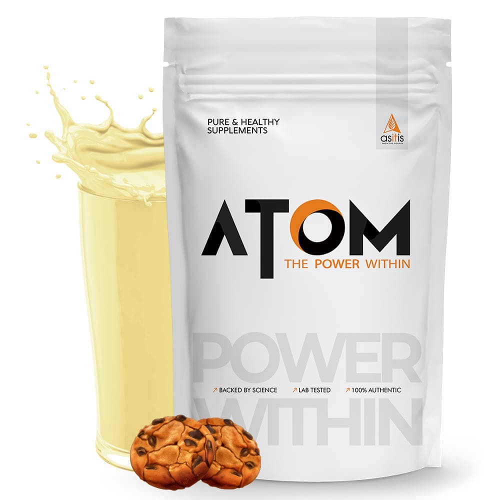 AS-IT-IS ATOM Beginners Whey Protein 1kg | Cookies and Cream | 27 Servings | Incrases body strength, Gluten free &amp;amp;amp; No soy AS-IT-IS ATOM Beginners Whey Protein 1kg | Cookies and Cream | 27 Servings | Incrases body strength, Gluten free &amp;am - Nutrition and Fitness Supplements | Buy online on ZillyBuy