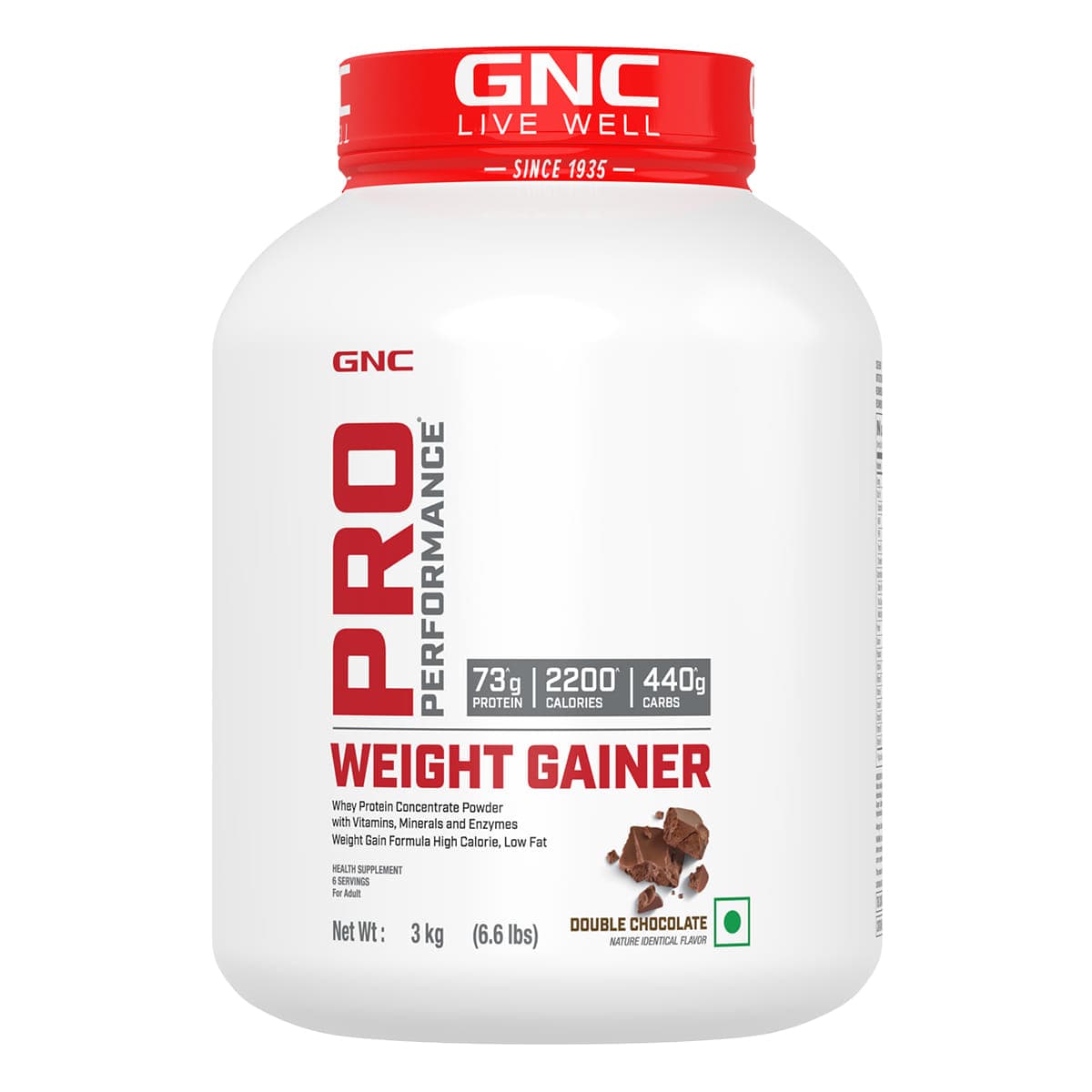 GNC Pro Performance Weight Gainer | Healthy Body Gains | Reduces Muscle Breakdown | Boosts Metabolism | Formulated In USA | 73g Protein | 440g Carbs | 2200 Cal | 3 Kg GNC Pro Performance Weight Gainer 3kg | 73g Protein | Vanilla Ice Cream | Body Gains |