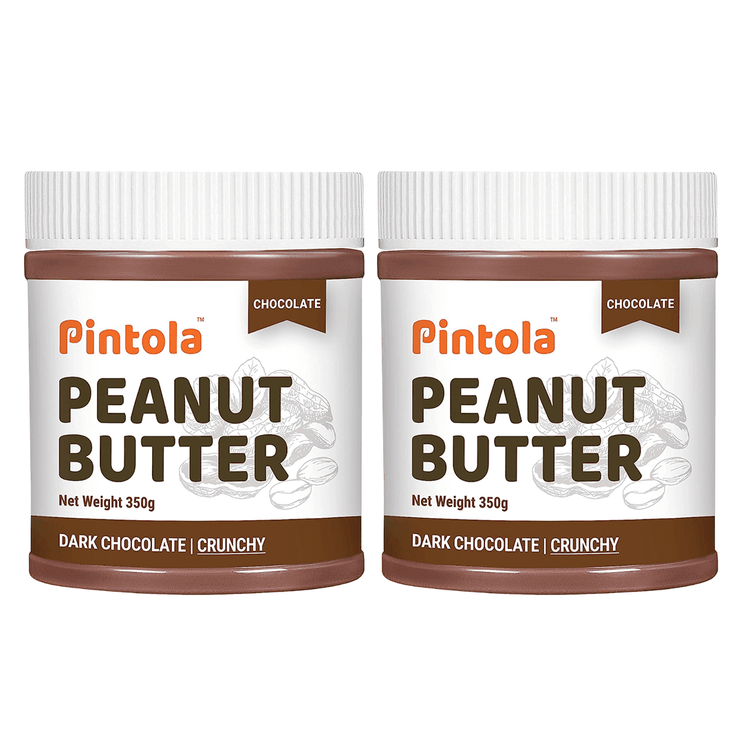 Pintola Choco Peanut Butter, Crunchy, 350 g - Pack of 2