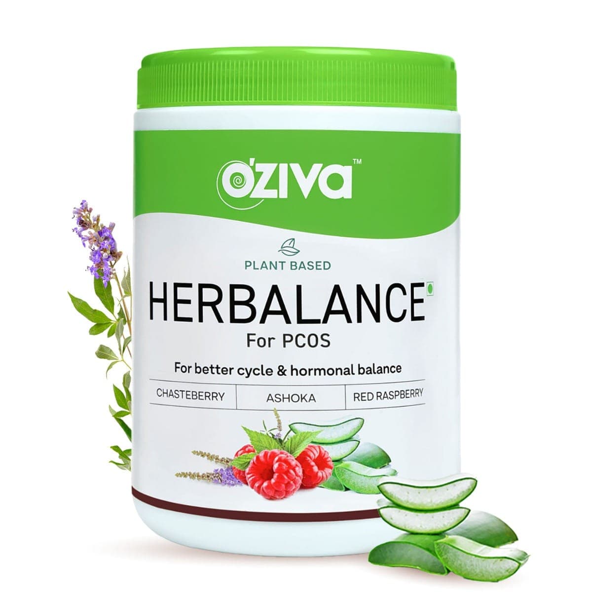 Oziva Plant Based Herbalance For Pcos For Women With Myo-Inositol, Chasteberry, Shatavari, Pcos Supplements For Women Promoting Better Cycle & Hormonal Balance Oziva Plant Based Herbalance For Pcos For Women 250G Powder, With Myo-Inositol, Chasteberry, S