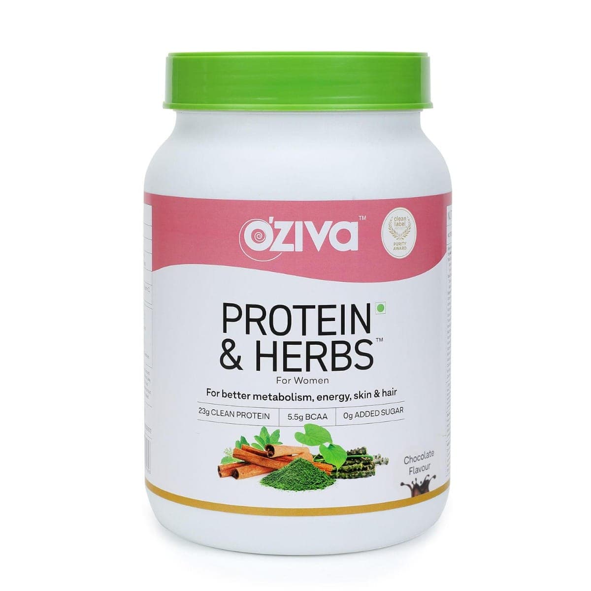OZiva Protein & Herbs for Women to Reduce Body Fat, Manage Weight & Metabolism OZiva Protein & Herbs for Women to Reduce Body Fat, Manage Weight & Metabolism | Protein Powder for Women with 23g Whey Protein, No Added Sugar, Certified Clean (pack of 2)