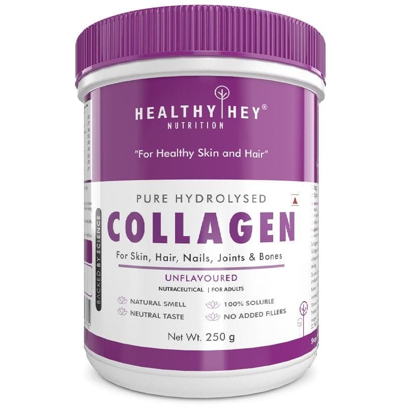 Healthyhey Pure Hydrolysed Collagen Supplement - 250G Unflavoured - Made in Italy