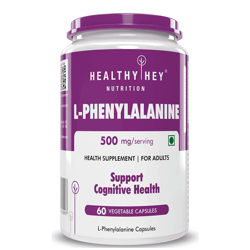 HealthyHey Nutrition L-Phenylalanine 60 capsules - Nutrition and Fitness Supplements | Buy online on ZillyBuy