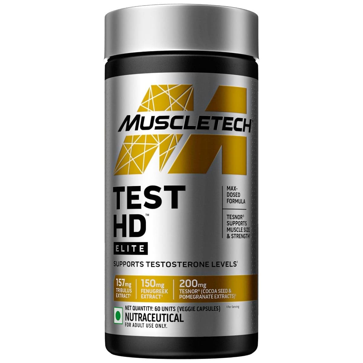 Muscletech Test Hd Elite Unflavoured 60 Units 180g - UNFLAVOURED Pack of 1 Muscletech Test Hd Elite Unflavoured 60 Units 180g - UNFLAVOURED Pack of 1 - Nutrition and Fitness Supplements | Buy online on ZillyBuy