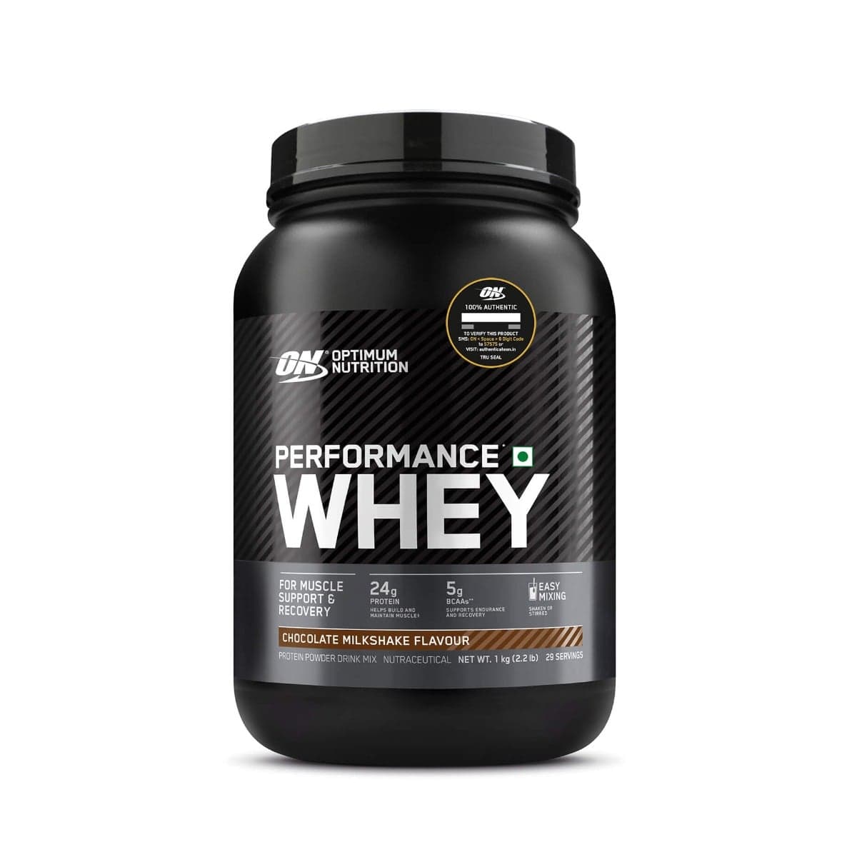 Optimum Nutrition (ON) Performance Whey Protein Powder 1Kg | 29 Serving | 24g Protein | Chocolate Milkshake Flavour | Strength | Sport Performance - Nutrition and Fitness Supplements | Buy online on ZillyBuy