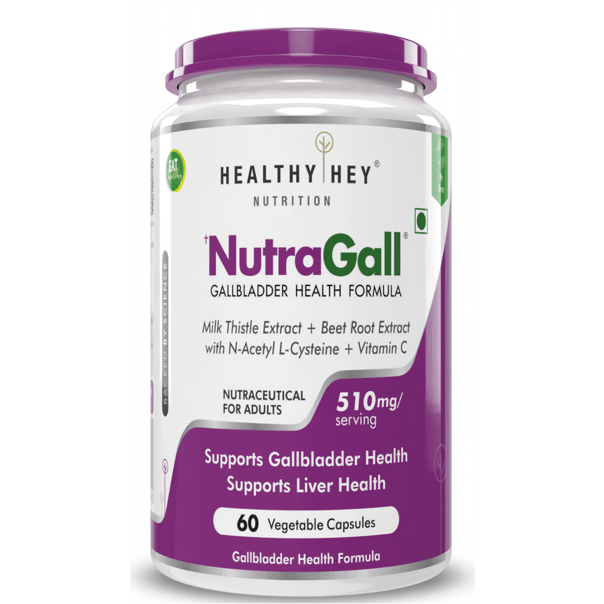 HealthyHey Nutrition NutraGall - Gallbladder Health Formula - 60 vegetable capsules