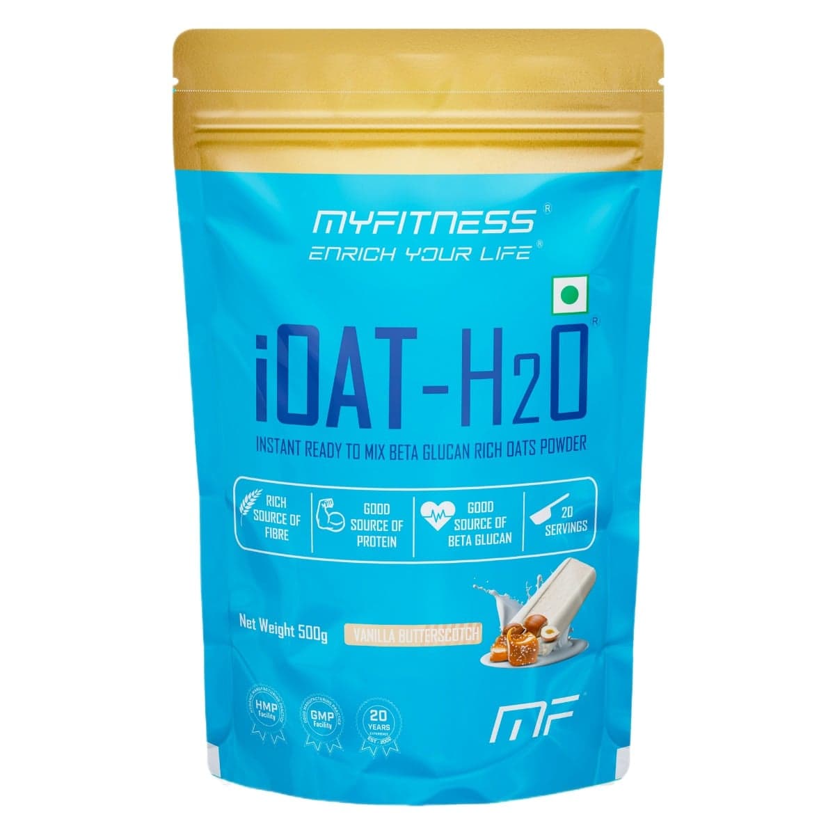 MYFITNESS ® iOAT-H2O 20 Servings Vanilla Butterscotch - Nutrition and Fitness Supplements | Buy online on ZillyBuy