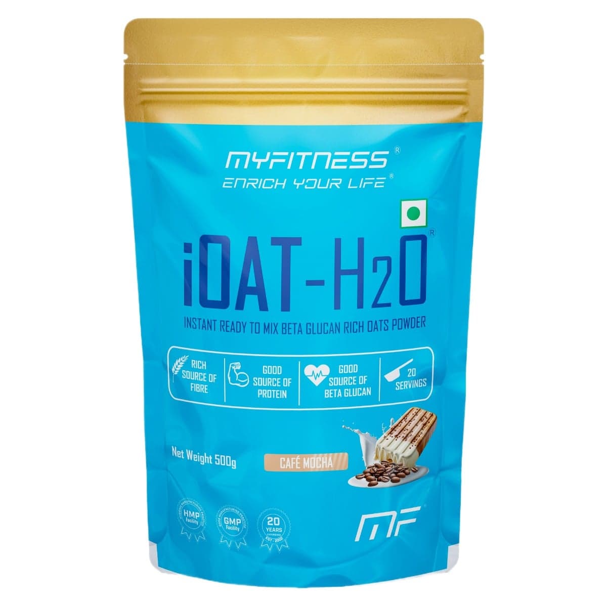 MYFITNESS iOAT-H2O 20 Servings Caf Mocha - Nutrition and Fitness Supplements | Buy online on ZillyBuy
