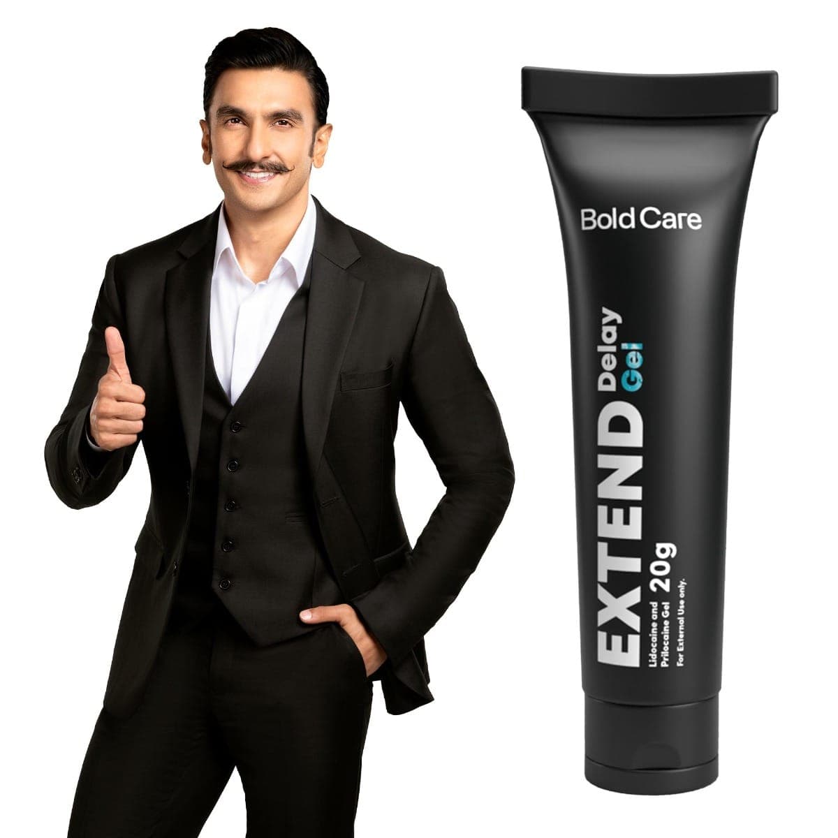 Bold Care Extend Climax Delay Gel with Lidocaine 10% and Prilocaine - 20g (Pack of 1)