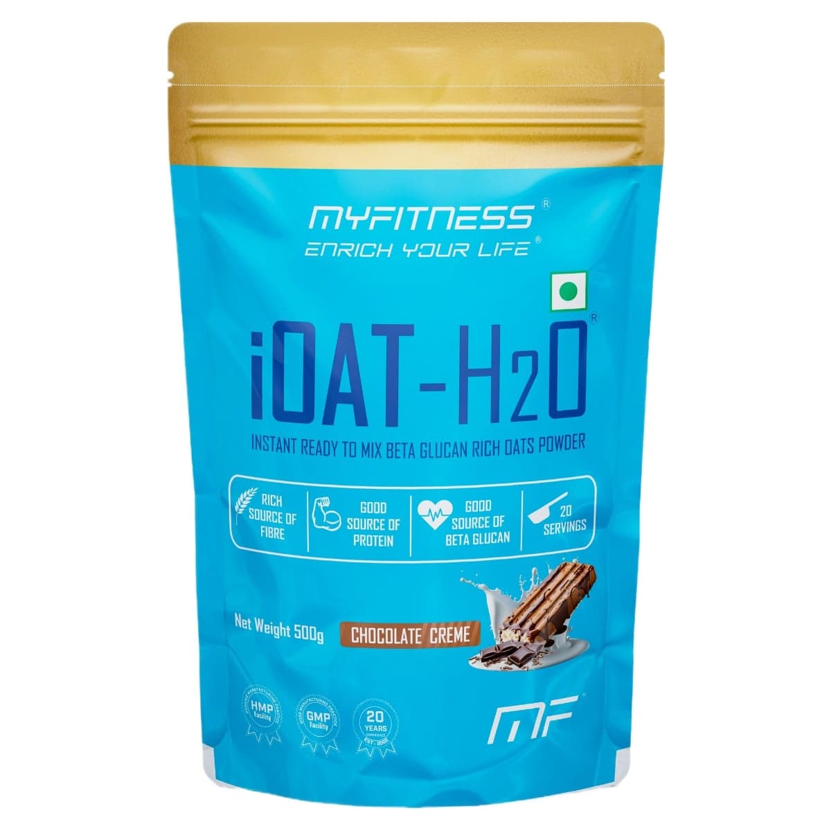 MYFITNESS iOAT-H2O 20 Servings Chocolate Crme - Nutrition and Fitness Supplements | Buy online on ZillyBuy