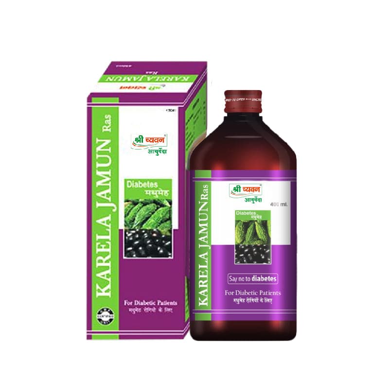 Shri Chyawan Karela Jamun Ras – Regulates Blood Sugar, Blood Purification, etc. - 400 ml