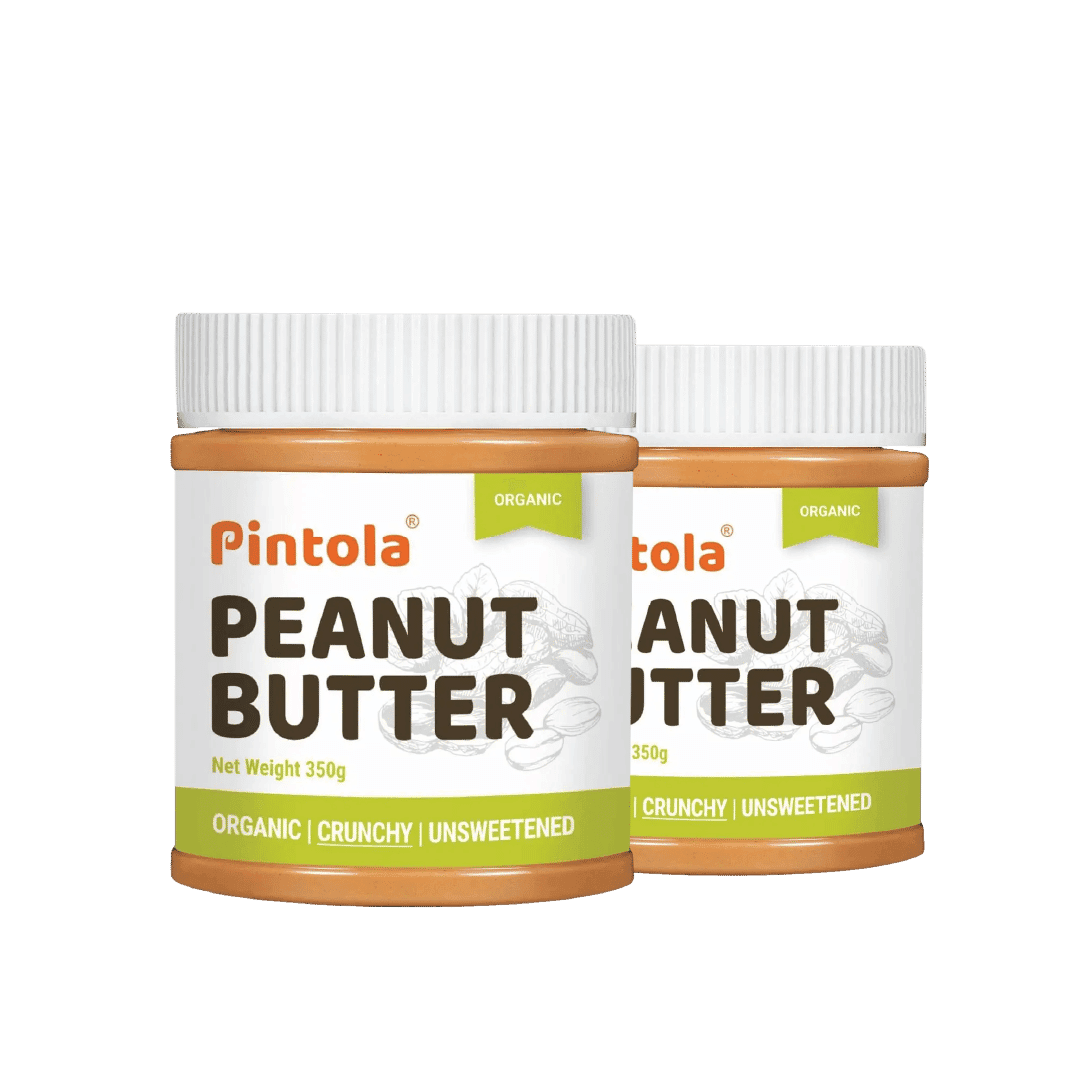 Pintola Organic Peanut Butter High in protein & fiber | Naturally Gluten-Free, Zero Added Sugar, Zero Cholestrol |Unsweetened, Crunchy Pintola Organic Peanut Butter High in protein & fiber | Naturally Gluten-Free, Zero Added Sugar, Zero Cholestrol |Unswe