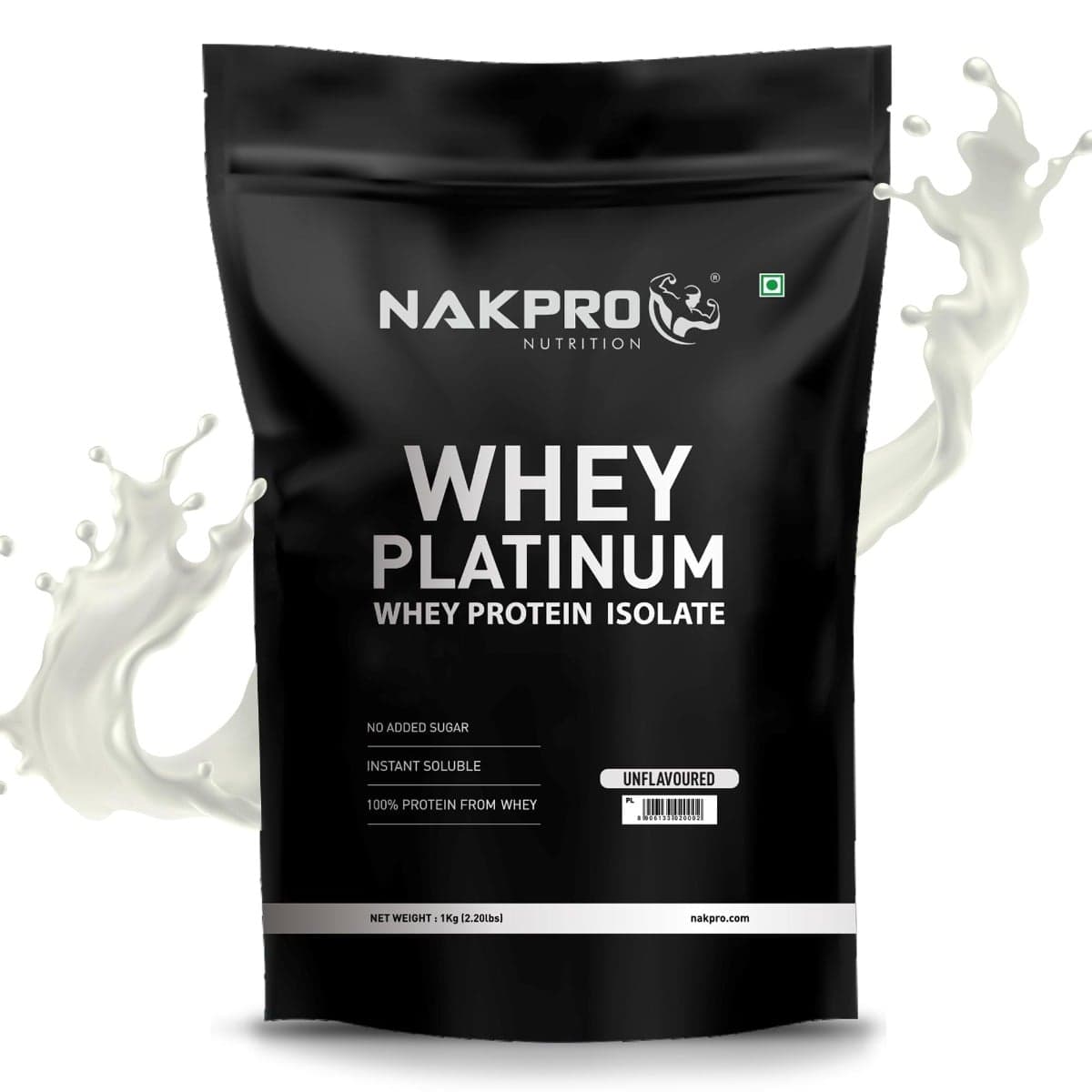 NAKPRO Platinum Whey Protein Isolate 90%, Unflavoured | 31g Protein, 7g BCAA | Trustified Certified 100% Authentic Supplement Powder & No Adulteration | Low Carbs, Fast Absorbing Whey Protein Powder NAKPRO Platinum Whey Protein Isolate 90%, 2kg Unflavour - Nutrition and Fitness Supplements | Buy online on ZillyBuy