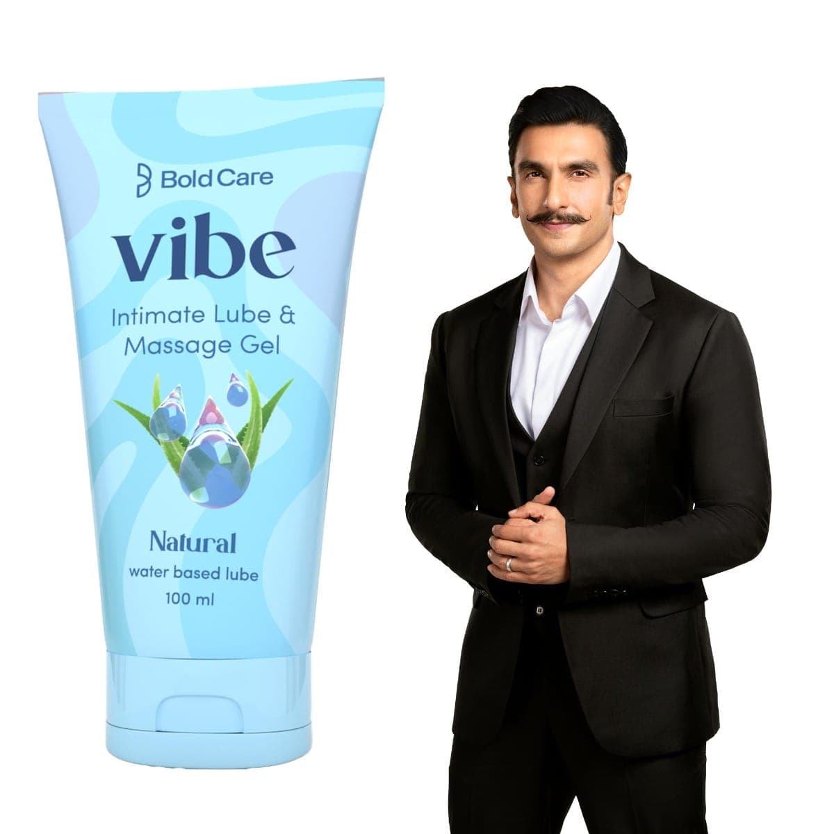 Bold Care Vibe Natural - Personal Lubricant for Men and Women - Water Based Lube - Skin Friendly, Silicone and Paraben Free - No Side Effects Bold Care Vibe Natural - Personal Lubricant for Men and Women - Water Based Lube - Skin Friendly, Silicone and P