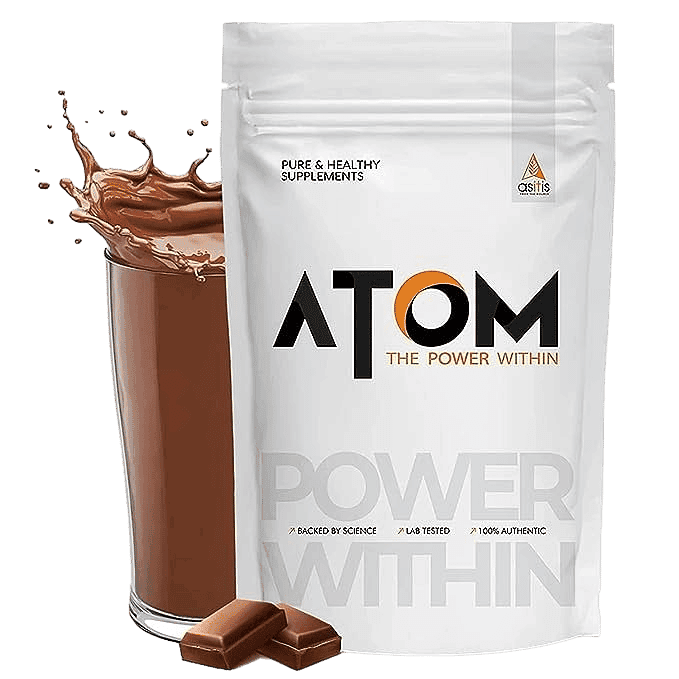 AS-IT-IS ATOM Weight Gainer 1kg | Double Rich Chocolate | 13 servings | 61.1g Carbs & 8.8g Proteins | Easy Source of Weight-Gaining Calories | Boosts Workout Performance - Nutrition and Fitness Supplements | Buy online on ZillyBuy