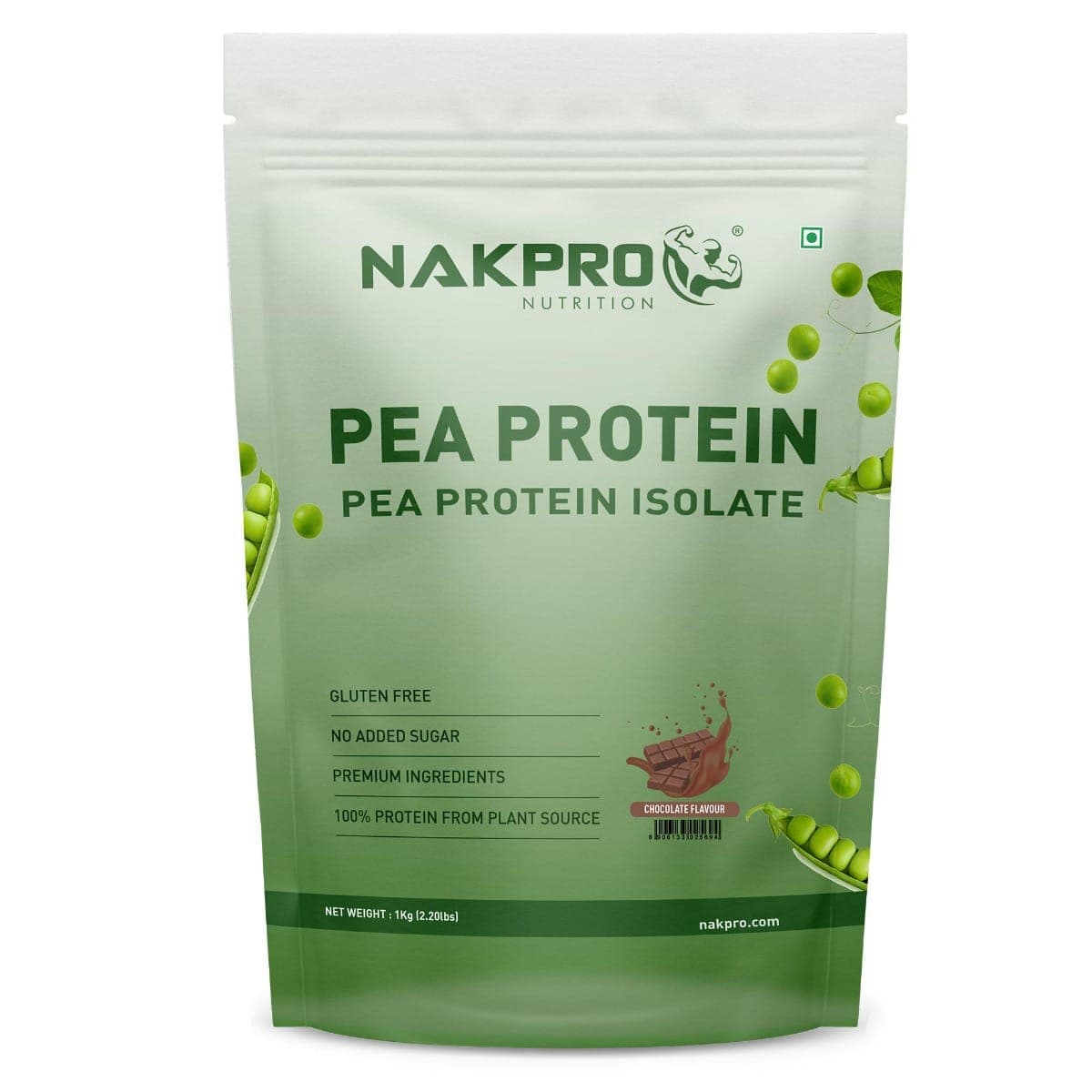 NAKPRO 100% Pea Protein Isolate, 1kg | 26g Protein, 4.9g BCAA | Natural Vegan Plant Protein Powder | Easy To Digest | All Essential Amino Acids for Muscle Gain and Recovery NAKPRO 100% Pea Protein Isolate, Chocolate - 1kg | 26g Protein, 4.9g BCAA | Natur - Nutrition and Fitness Supplements | Buy online on ZillyBuy