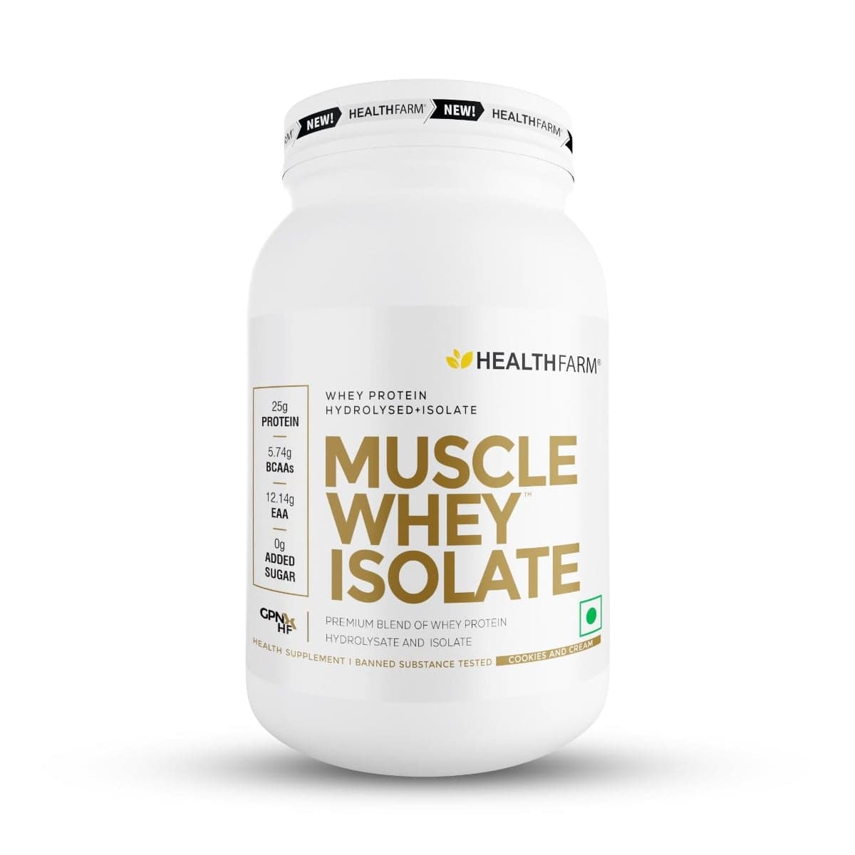 Healthfarm Muscle Whey Isolate Protein Powder, 100% Pure Isolate Healthfarm Muscle Whey Isolate Protein Powder, 100% Pure Isolate (Strawberry Delight, 1kg) - Nutrition and Fitness Supplements | Buy online on ZillyBuy