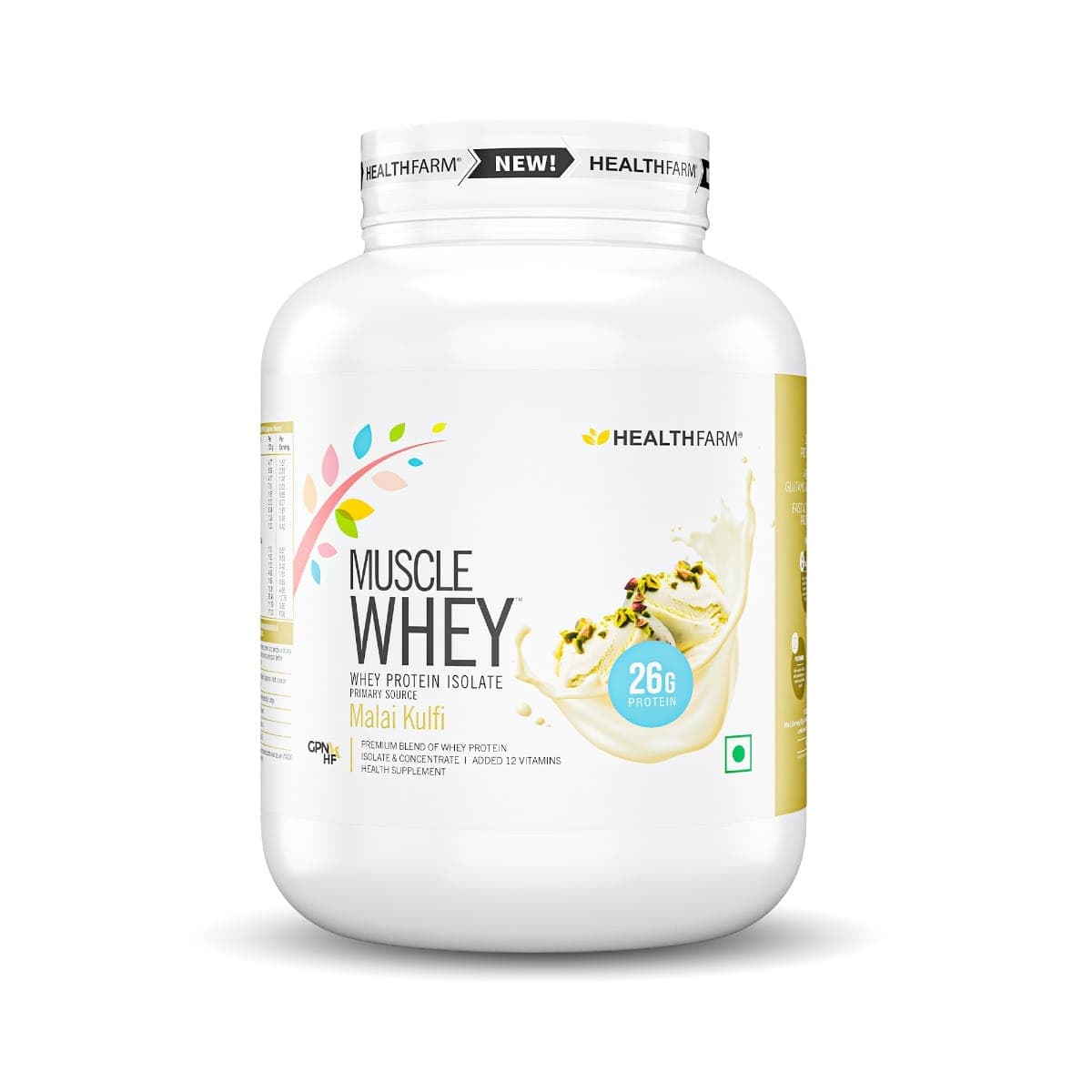 HEALTHFARM Muscle Whey Protein Malai kulfi 1.81kg  HEALTHFARM Muscle Whey Protein Malai kulfi 1.81kg - Nutrition and Fitness Supplements | Buy online on ZillyBuy