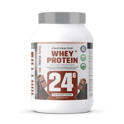 NATURALTEIN Whey Protein Max Chocolate - 1 kg - Nutrition and Fitness Supplements | Buy online on ZillyBuy