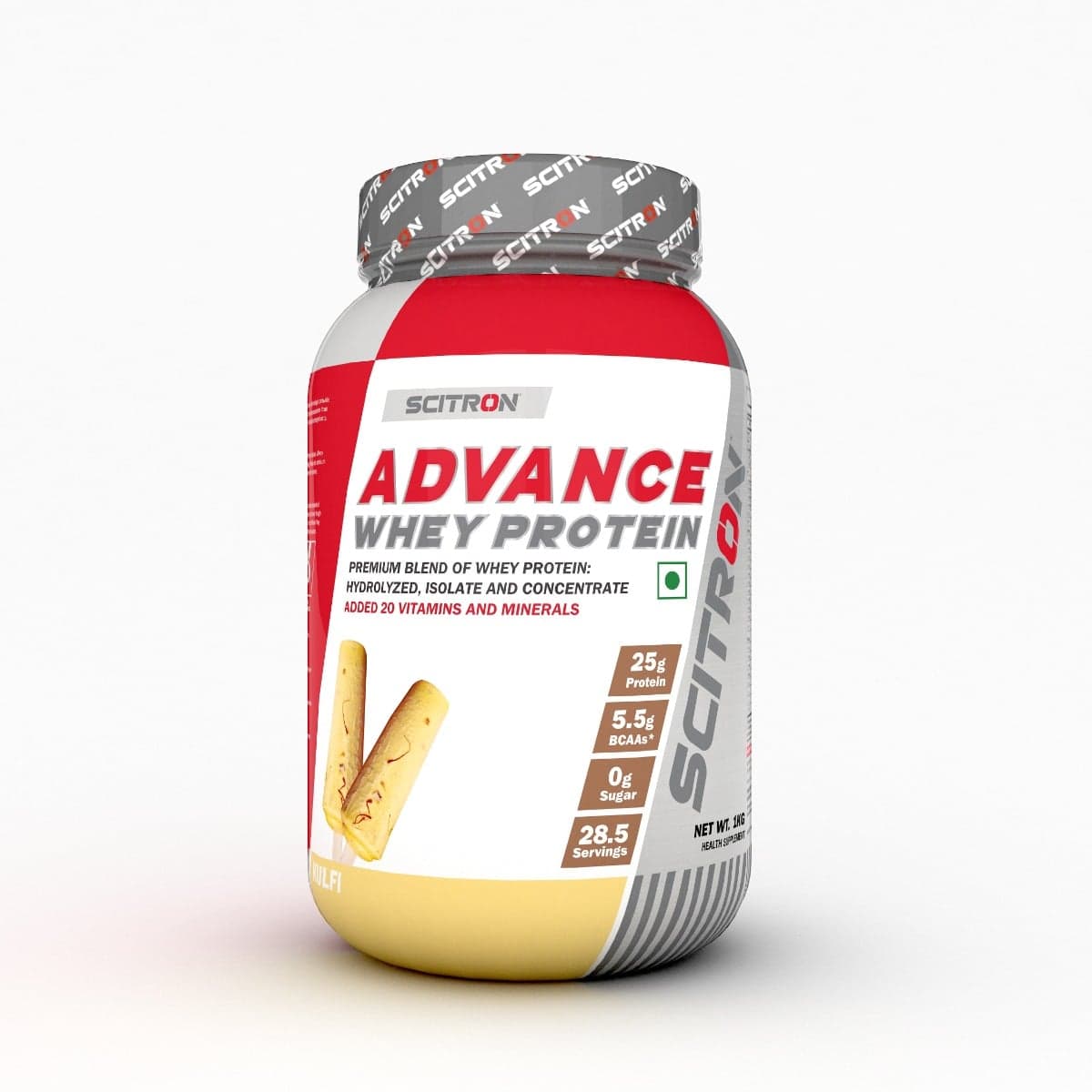 Scitron Advance Whey 1Kg Kulfi - Nutrition and Fitness Supplements | Buy online on ZillyBuy