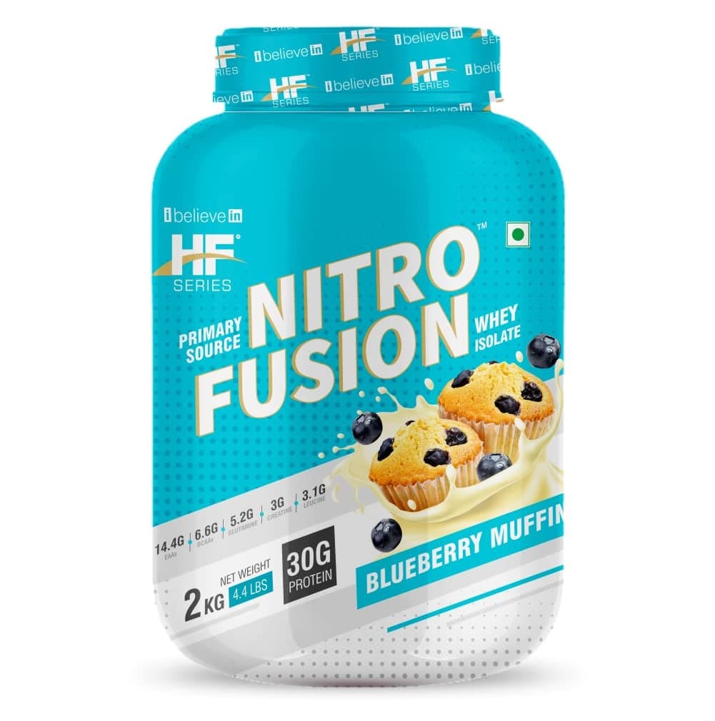 HF Series Nitro Fusion Whey Isolate Protein With Creatine, EAA and Glutamine|30grams Protein | 62 servings |2kg-4.4lbs HF Series Nitro Fusion Whey protein Isolate with Creatine, EAA and glutamine|30G PROTEIN|44 servings|2kg-4.4lbs|Flavour-Malai Kufi - Nutrition and Fitness Supplements | Buy online on ZillyBuy