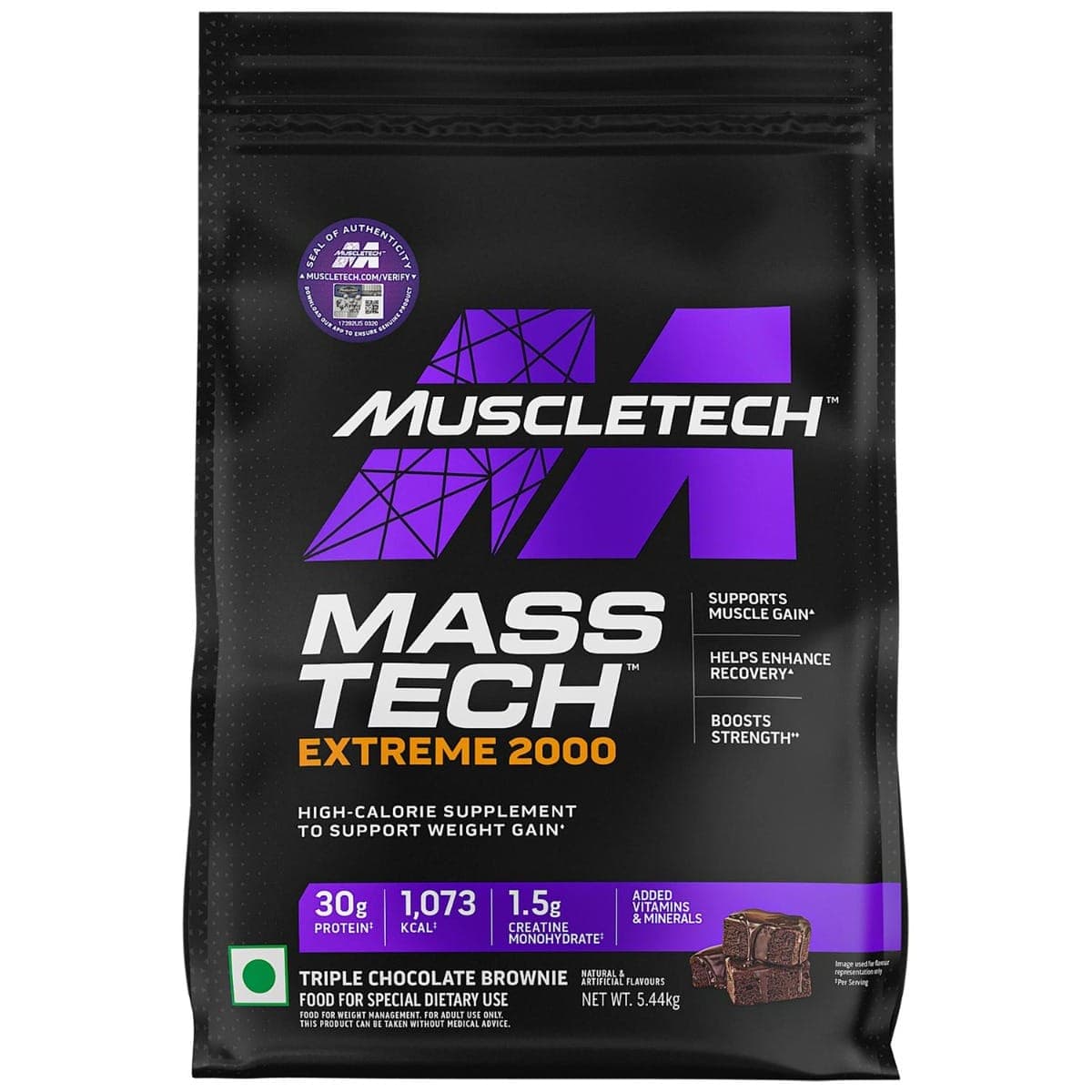 Muscletech Mass-Tech Extreme 2000 Vanilla Milkshake  Muscletech Mass-Tech Extreme 2000 Vanilla Milkshake 5.44Kg - Nutrition and Fitness Supplements | Buy online on ZillyBuy