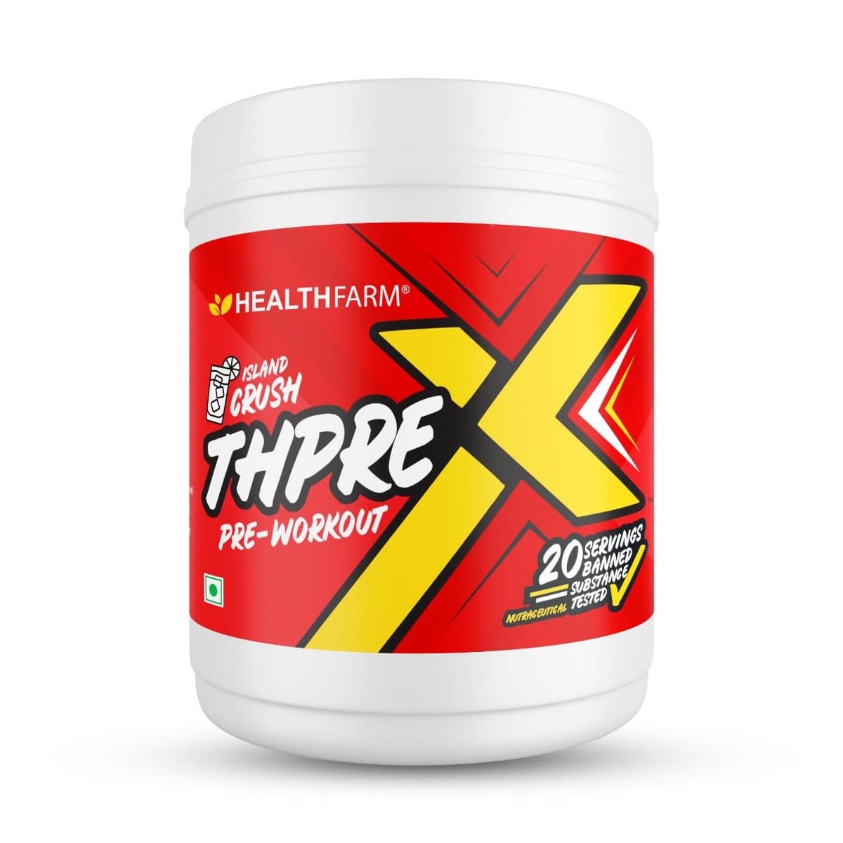 Healthfarm ThPre Workout Powder| Sports Nutrition Supplement for Men & Women - For Working Out, Hydration, Mental Focus & Energy (Island Crush) Healthfarm ThPre Workout Powder| Sports Nutrition Supplement for Men & Women - For Working Out, Hydration, Men