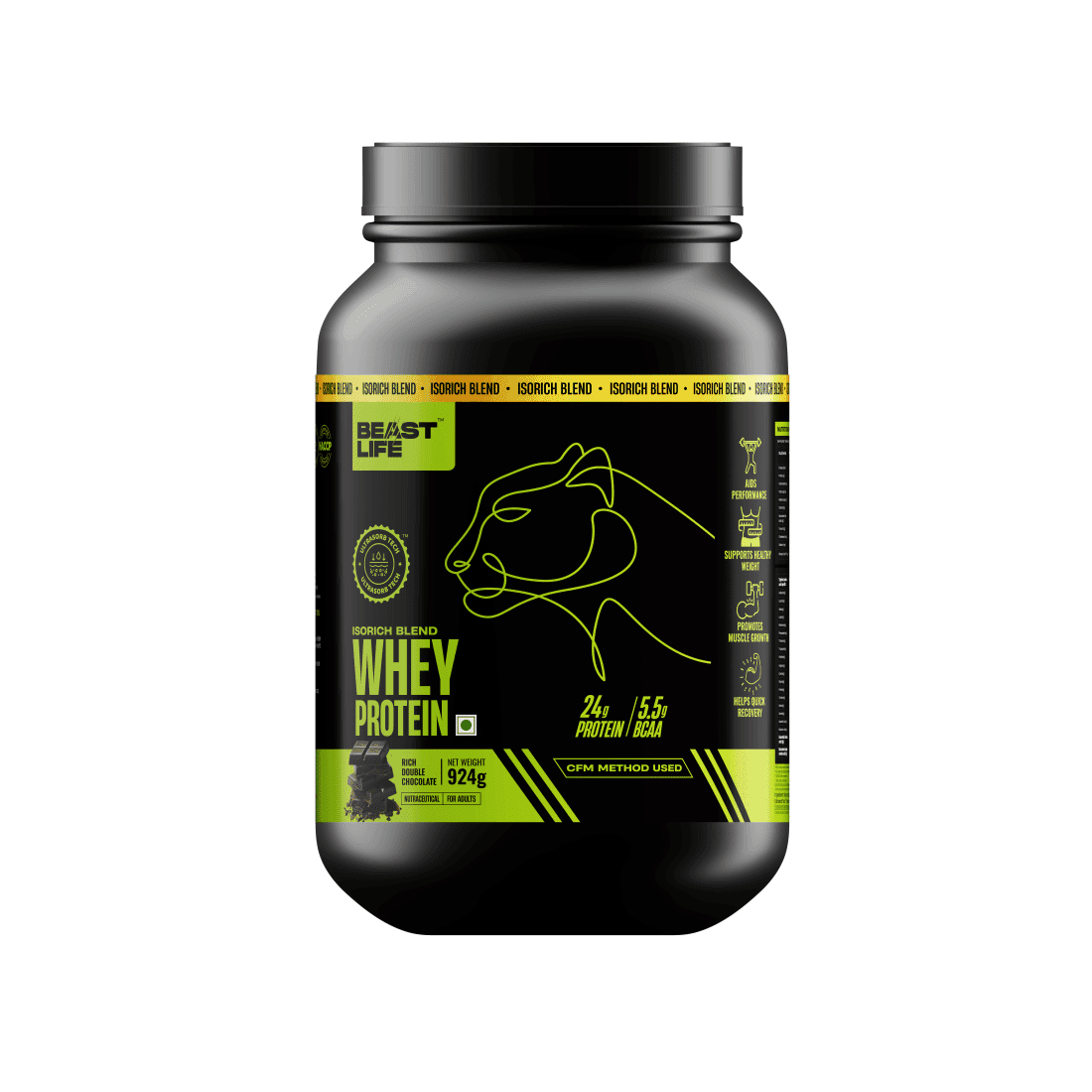 BeastLife Whey Protein Powder With Ultrasorb Tech,Isorich Blend,24G Protein,5.5G Bcaa,Sports Nutrition|High Absorbtion Fuels Muscle|Speed Recovery For Men &amp; Women - (924g, Rich Double Chocolate) BeastLife Whey Protein Powder With Ultrasorb Tech,Isori - Nutrition and Fitness Supplements | Buy online on ZillyBuy
