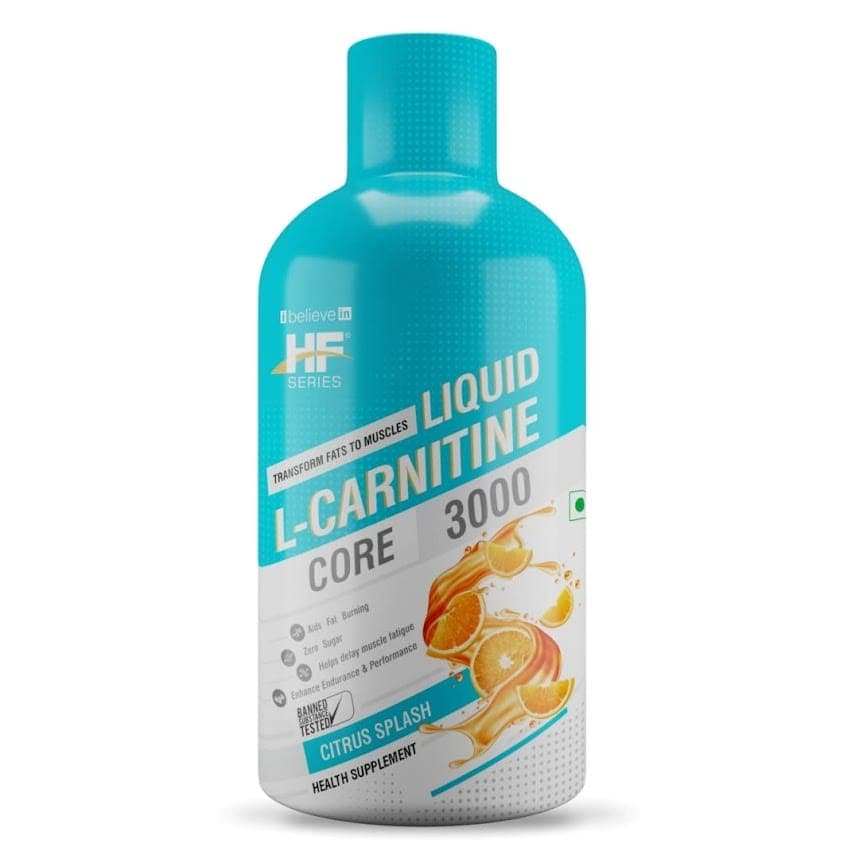 HF Series Liquid l carnitine 3000mg for fat loss|Convert Fat to Muscle|Supports Weight loss|450ml-15ml One Serving Size,Flavour-Citrus Splash - Nutrition and Fitness Supplements | Buy online on ZillyBuy