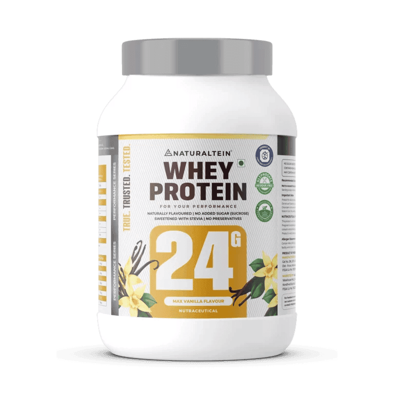 NATURALTEIN Whey Protein Max Vanilla - 1 kg - Nutrition and Fitness Supplements | Buy online on ZillyBuy