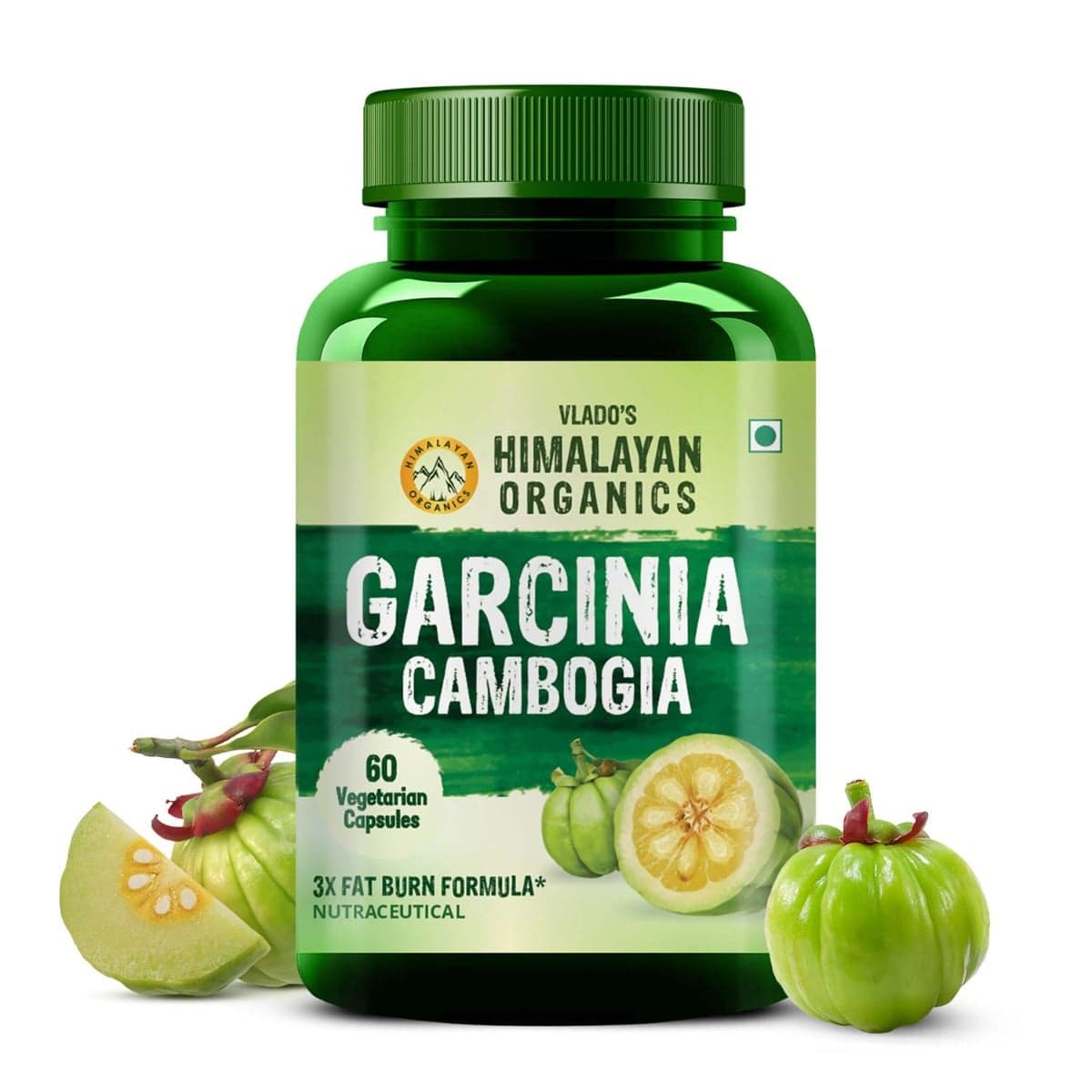Vlado's Himalayan Organics Garcinia Cambogia Supplement for Weight Management 60 Veg Capsules - Nutrition and Fitness Supplements | Buy online on ZillyBuy