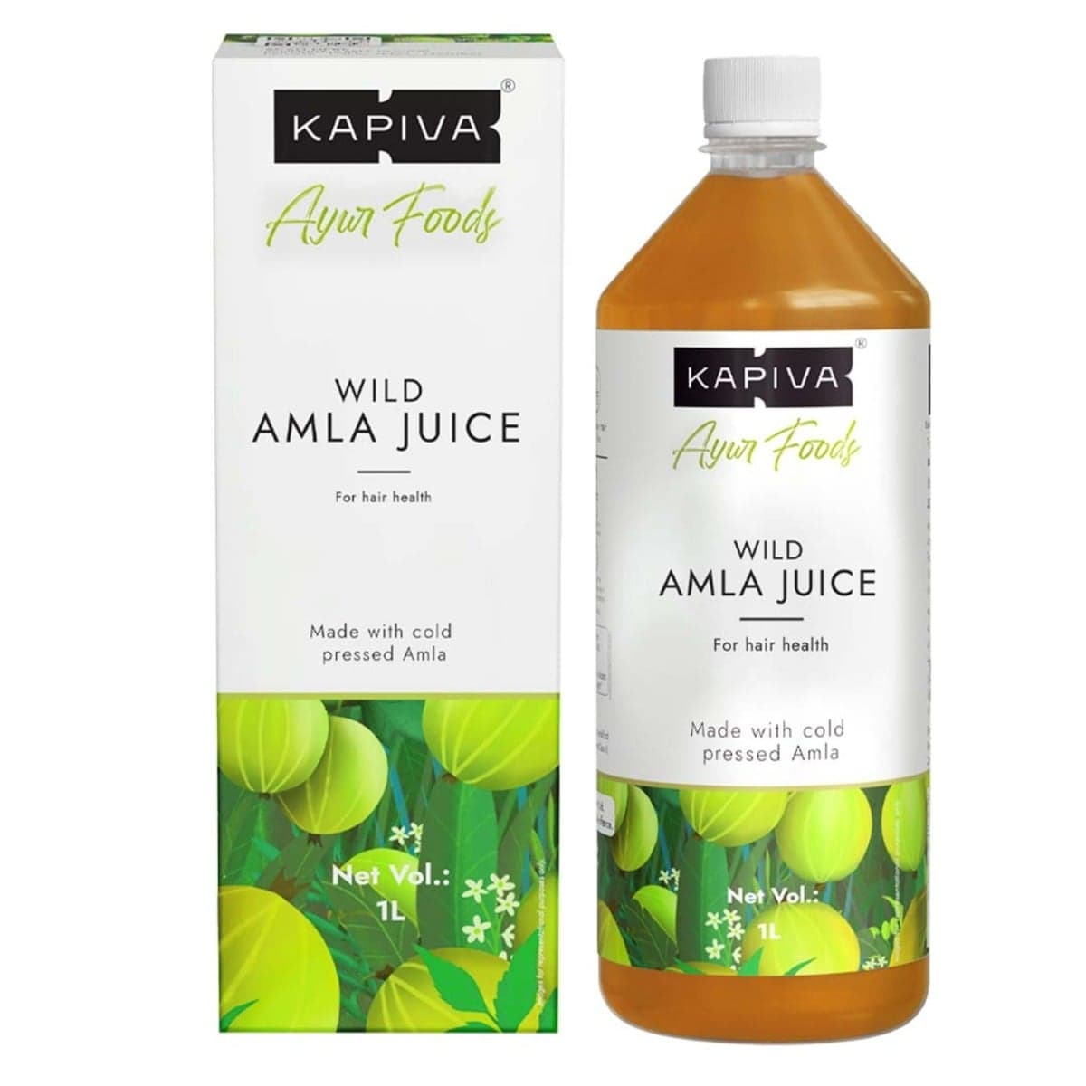 Kapiva Wild Amla Juice 1L - Cold Pressed Amla Juice