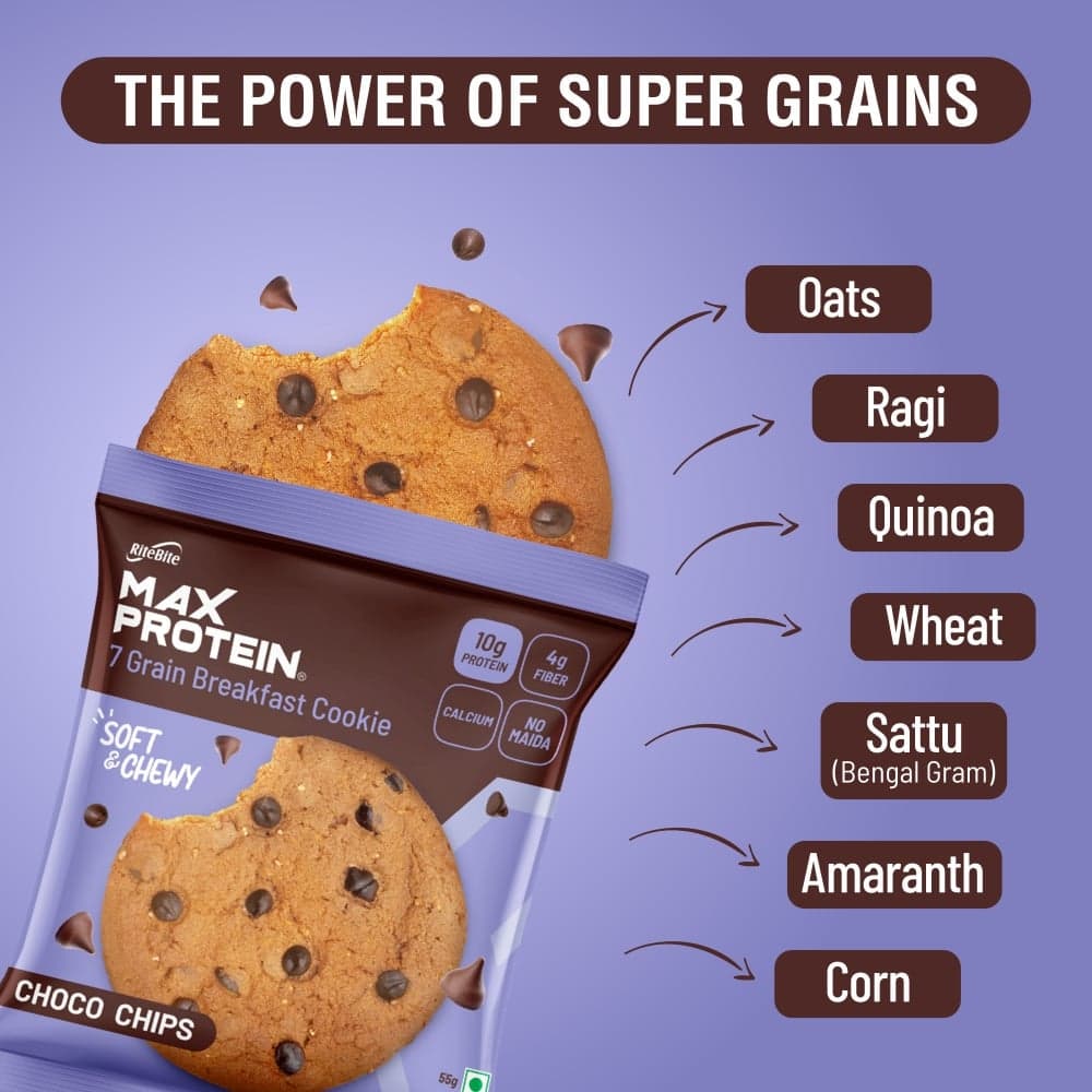 RiteBite Max Protein Choco Chips Cookies, 660 g - image 3