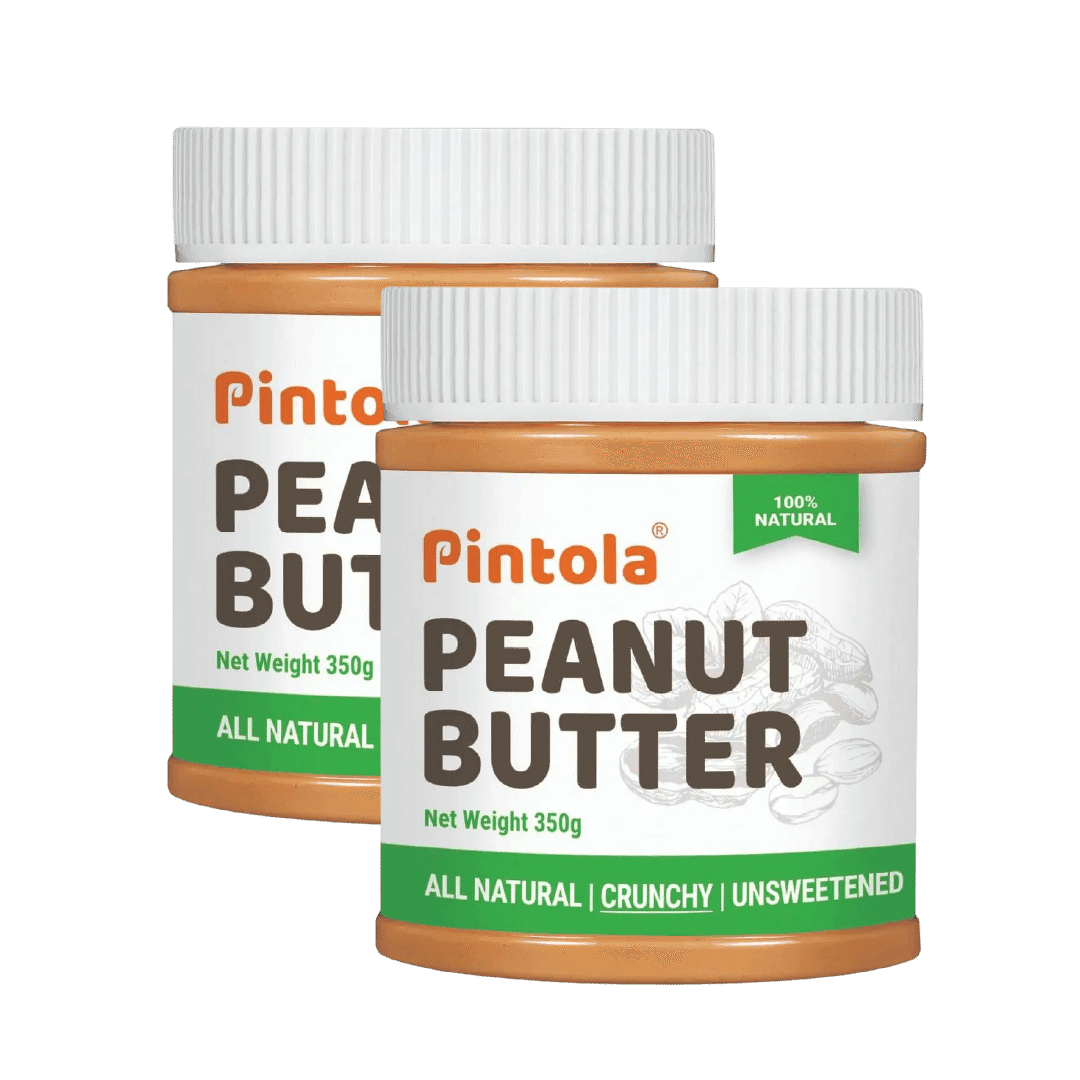 Pintola All Natural Peanut Butter | Rich in Fiber, 30g Protein | Non GMO, Naturally Gluten Free, Cholesterol Free | Unsweetened, Crunchy Pintola All Natural Peanut Butter | Rich in Fiber, 30g Protein | Non GMO, Naturally Gluten Free, Cholesterol Free | U