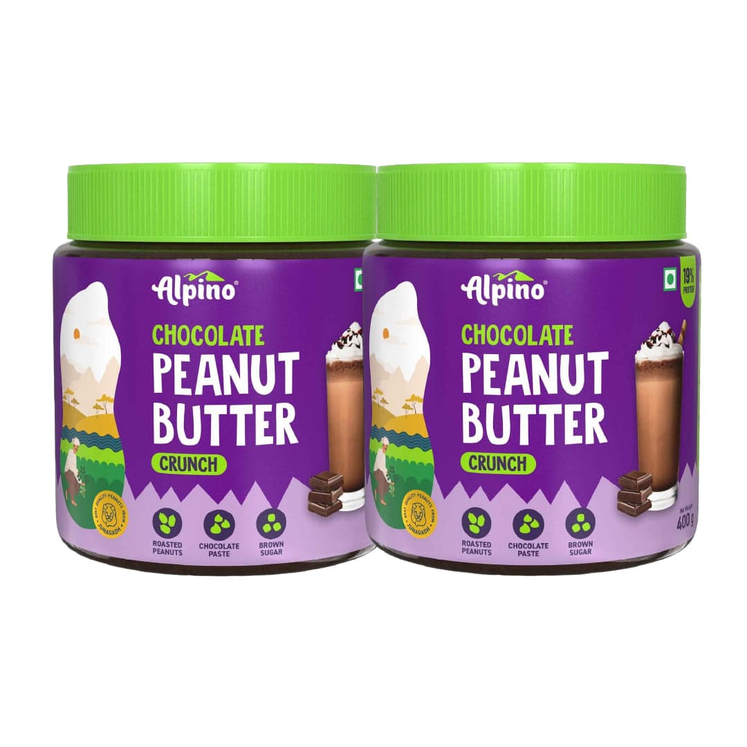 Alpino Chocolate Peanut Butter Crunch ALPINO 26g Protein Chocolate Peanut Butter Crunch 400g - Roasted Peanuts, Chocolate Paste & Brown Sugar - Source of Healthy Fats & Dietary Fibre - Uncategorized | Buy online on ZillyBuy