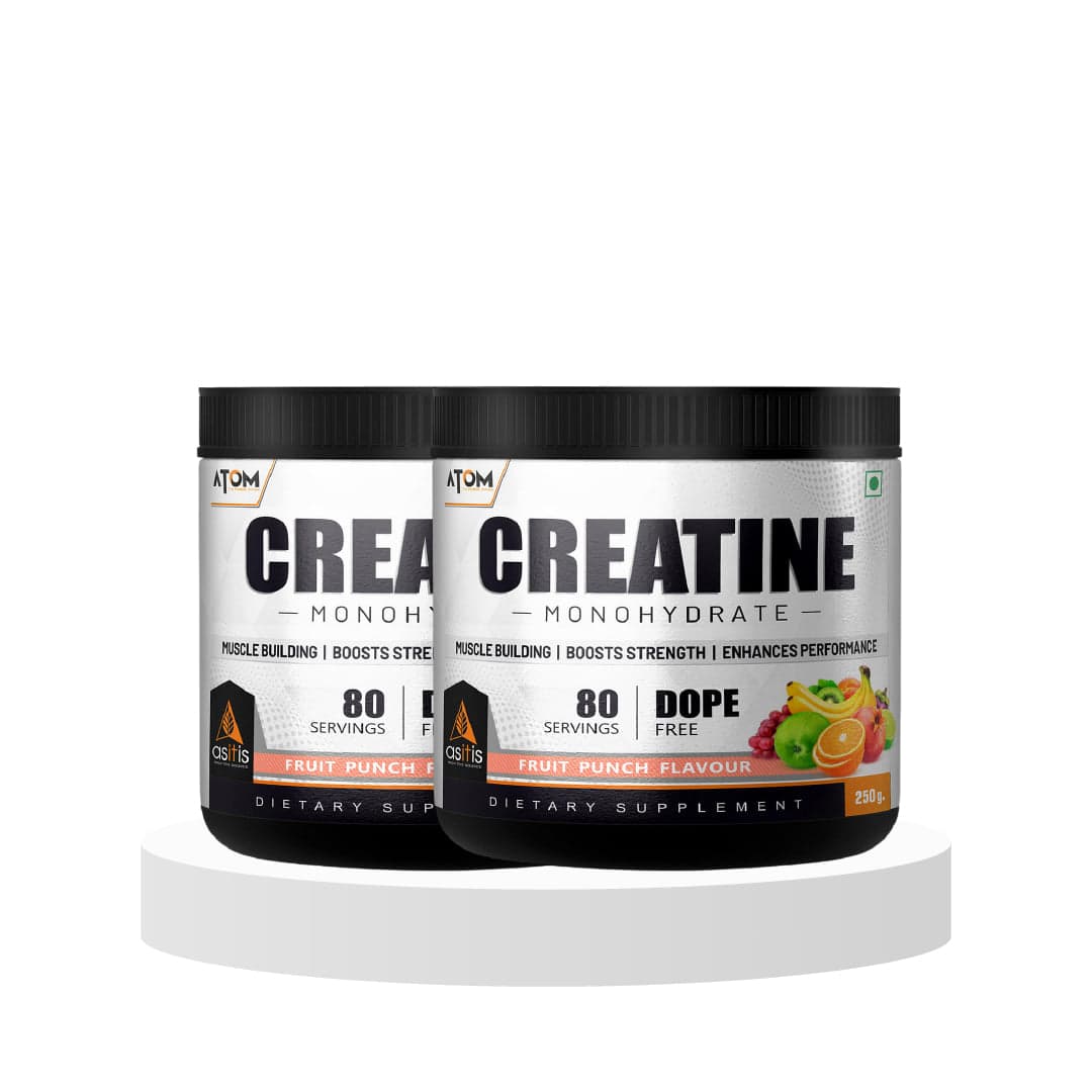 AS-IT-IS ATOM Creatine Monohydrate 250g Fruit Punch AS-IT-IS ATOM Creatine Monohydrate 250g, Fruit Punch, Dope Free, Enhances Performance, Promotes Muscle Gains - Nutrition and Fitness Supplements | Buy online on ZillyBuy