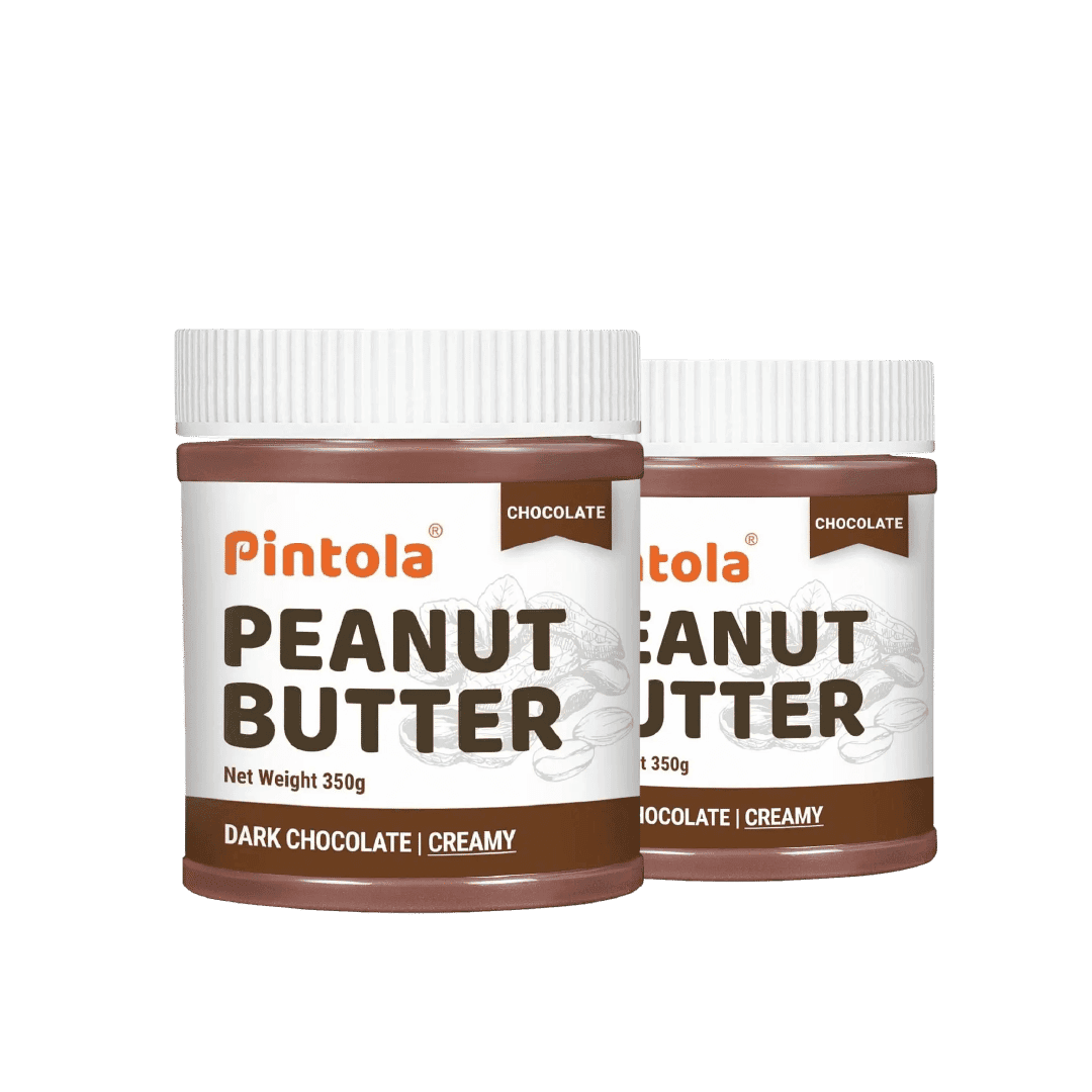 Pintola Choco Spread Peanut Butter Made with premium quality peanuts & blended with rich dark chocolate | Non GMO, Naturally Gluten Free, Zero Cholesterol | Creamy Pintola Choco Spread Peanut Butter Made with premium quality peanuts & blended with rich d