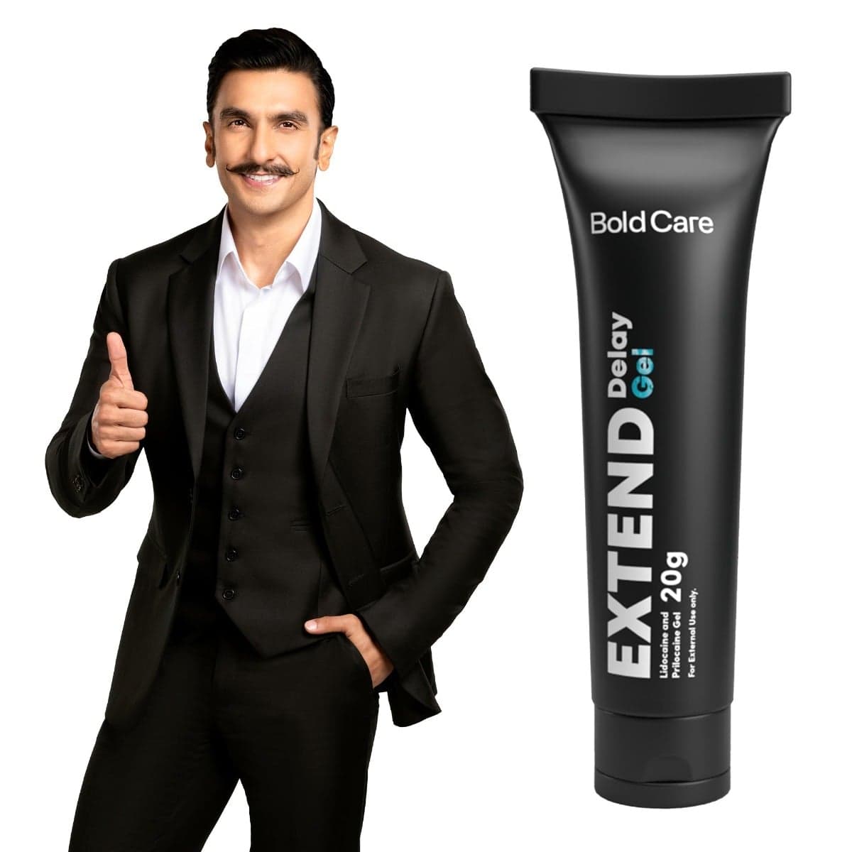 Bold Care Extend Climax Delay Gel with Lidocaine 10% and Prilocaine 20g (Pack of 1)