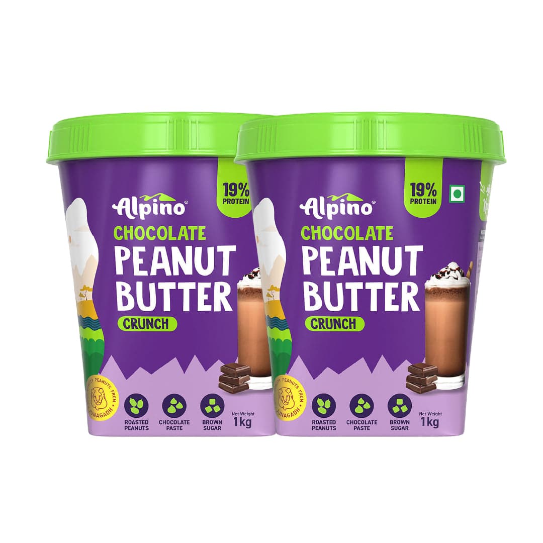 Alpino Chocolate Peanut Butter Crunch | 19 Percent Protein | Plant Based Crunchy Alpino Chocolate Peanut Butter Crunch | 19 Percent Protein | Healthy Fats & Dietary Fibre - Health Foods and Drinks | Buy online on ZillyBuy