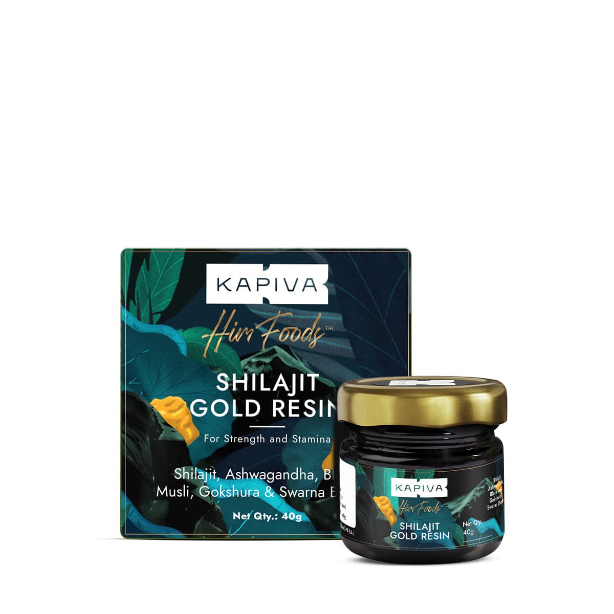 Kapiva Shilajit Gold Resin 40g | Helps in boosting | Contains 24 Carat Gold | 100% Ayurvedic - Nutrition and Fitness Supplements | Buy online on ZillyBuy